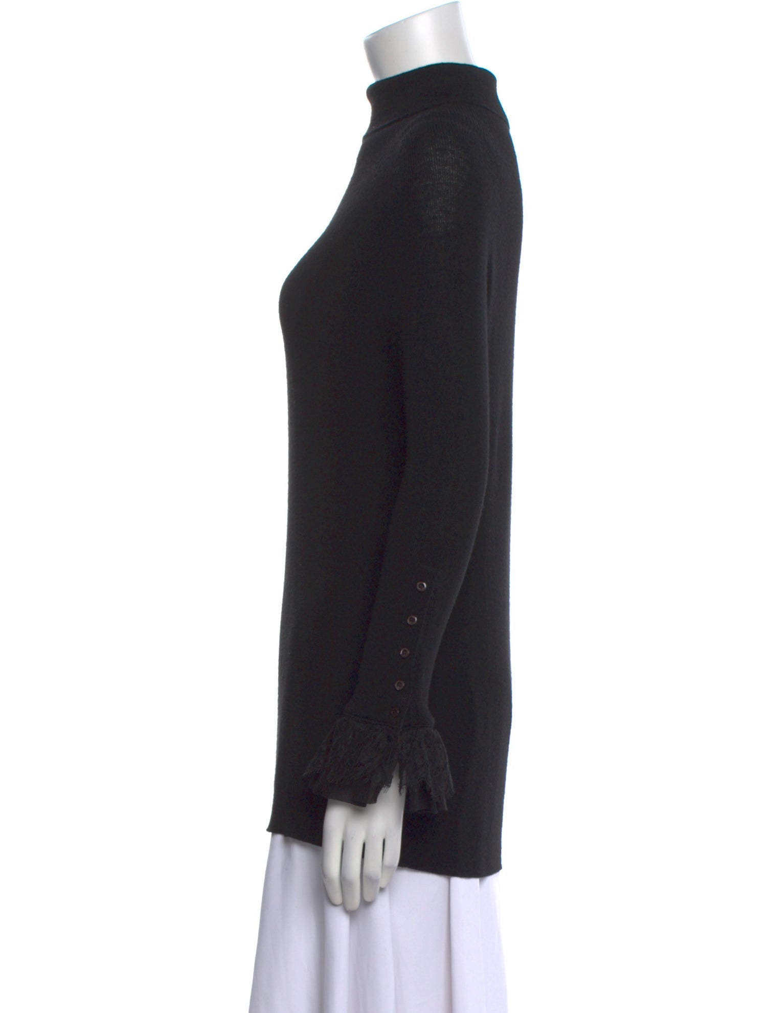 Oscar de la Renta Virgin Wool Turtleneck Sweater