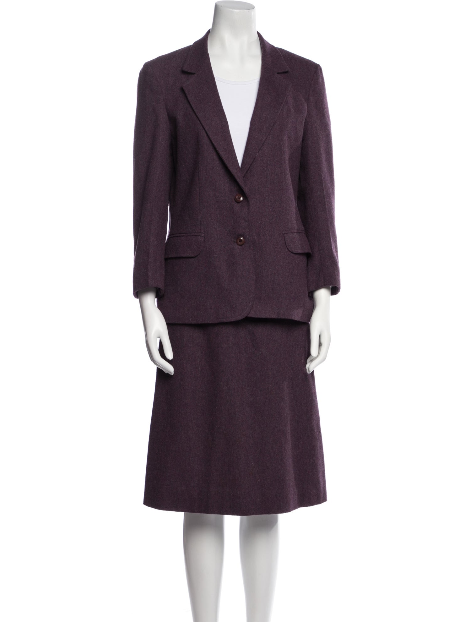 Oscar de la Renta Rayna Wool Skirt Suit