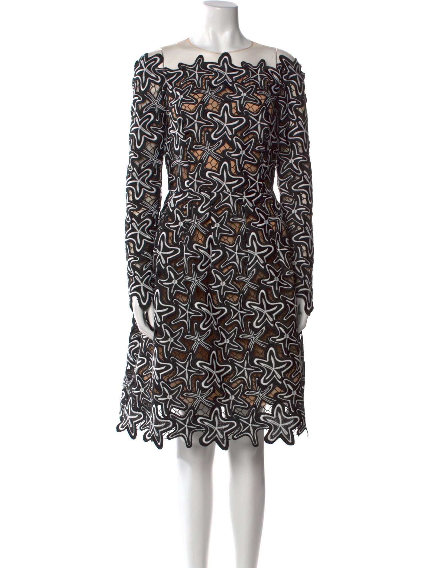 Oscar de la Renta Printed Mini Dress