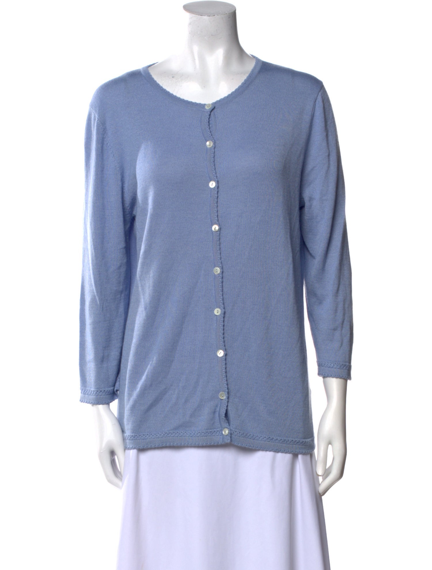 Oscar de la Renta Cashmere Crew Neck Sweater