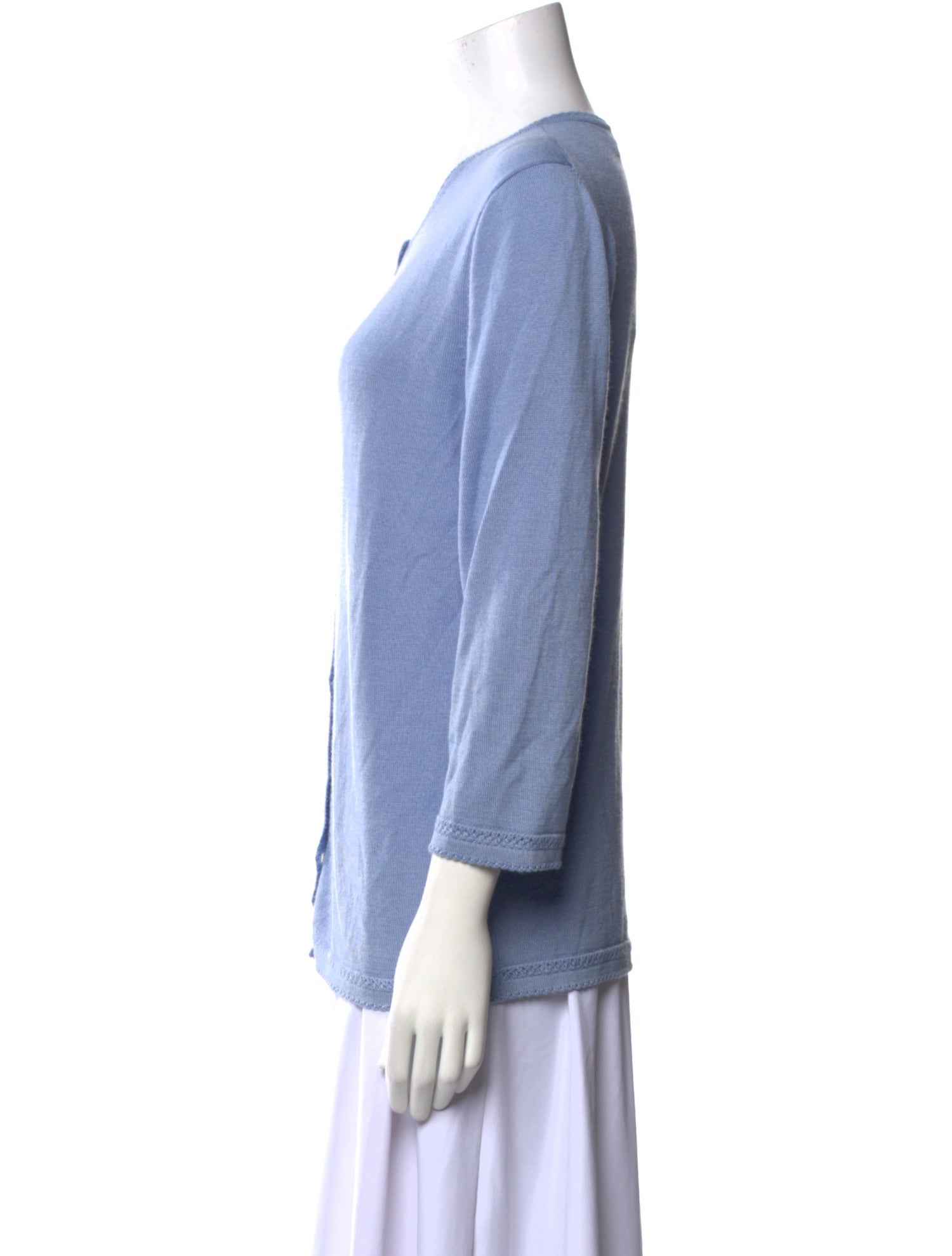 Oscar de la Renta Cashmere Crew Neck Sweater