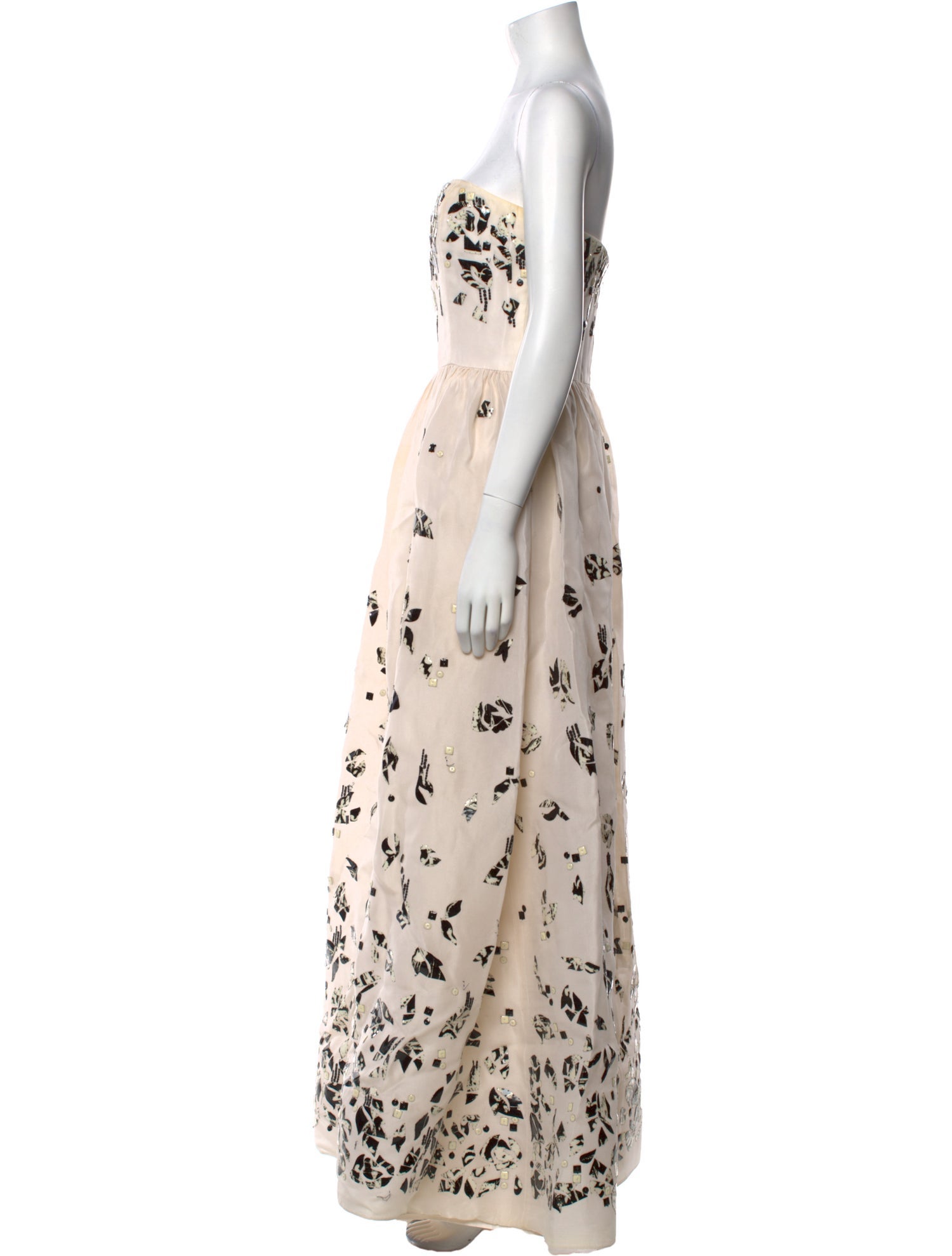 Oscar de la Renta Silk Long Dress