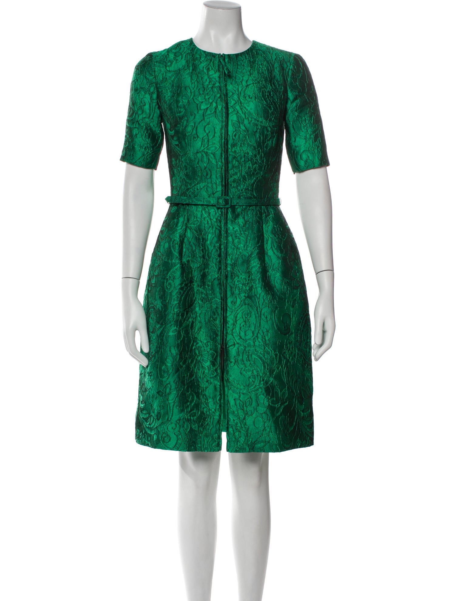 Oscar de la Renta Printed Knee-Length Dress