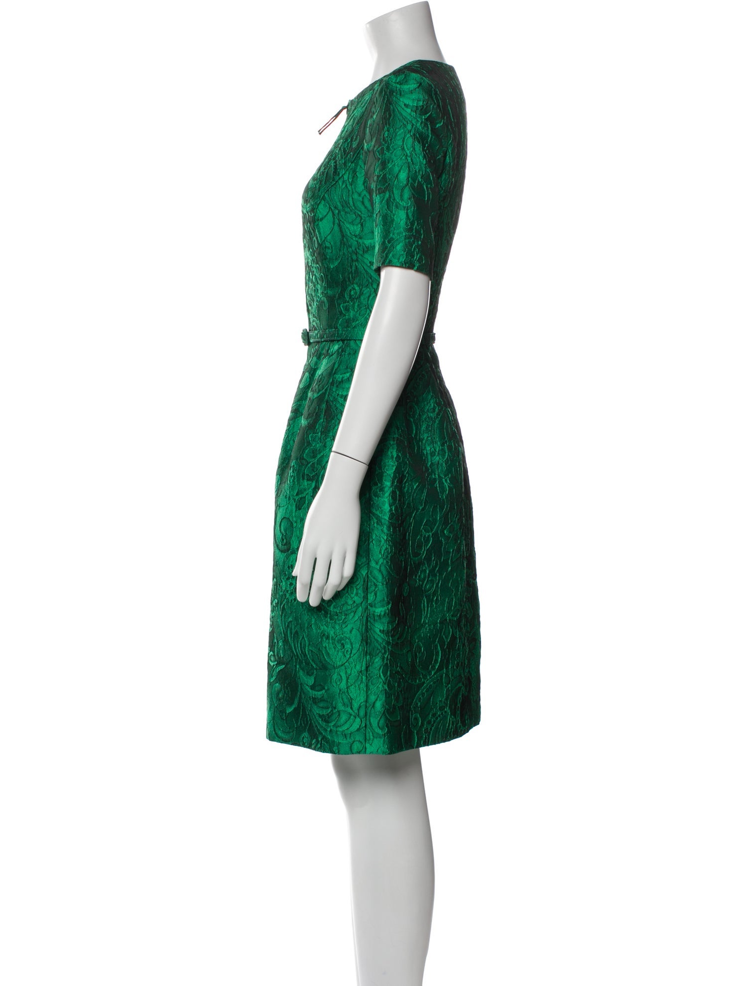 Oscar de la Renta Printed Knee-Length Dress