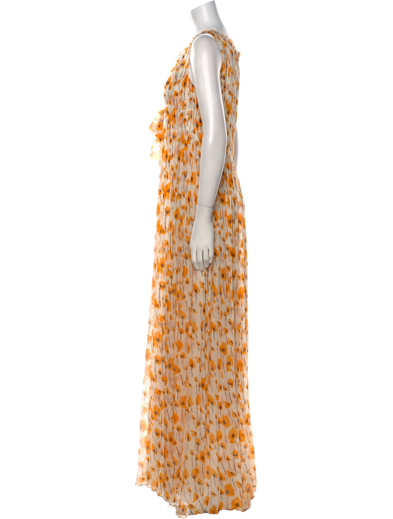 Oscar de la Renta Silk Long Dress