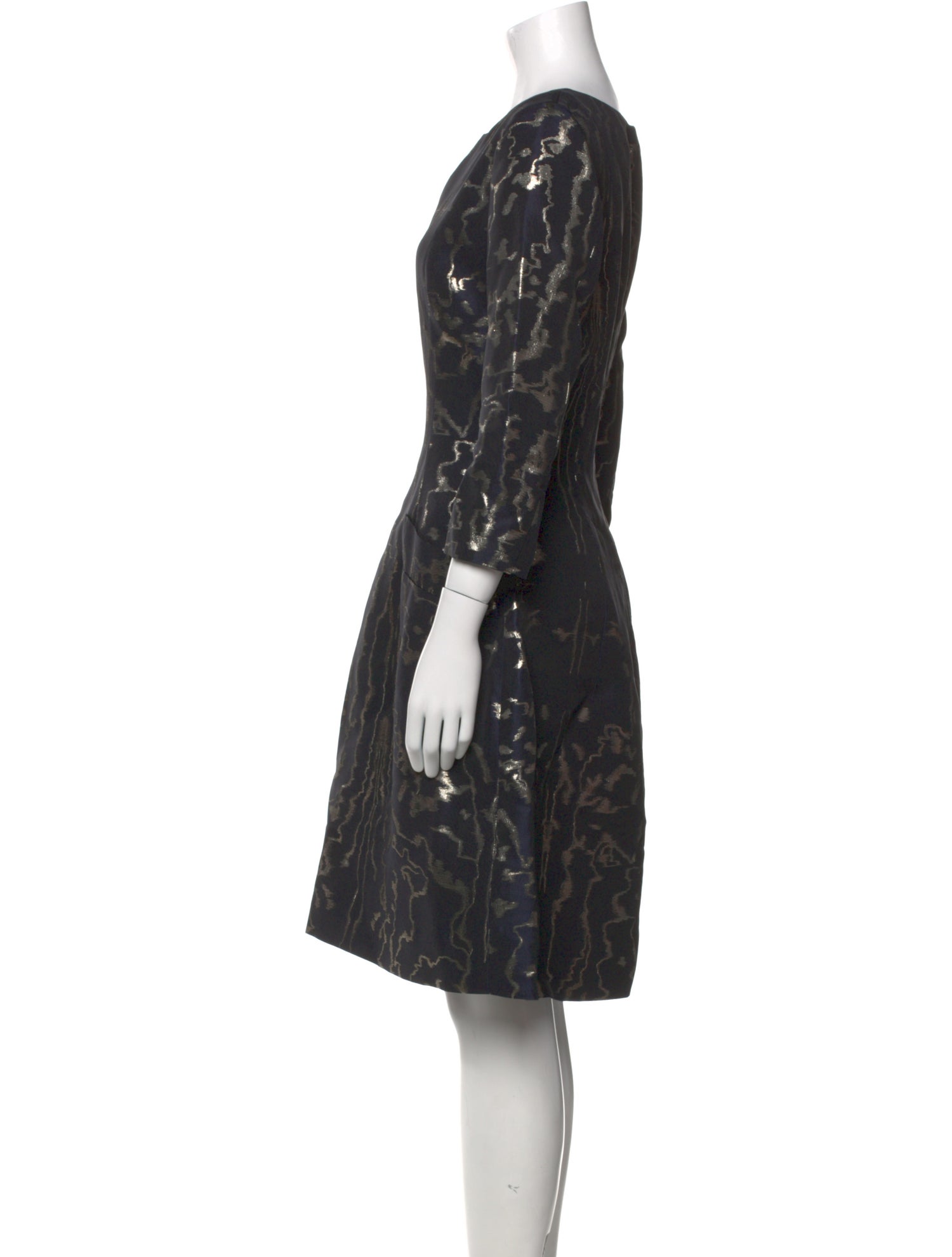 Oscar de la Renta Printed Knee-Length Dress