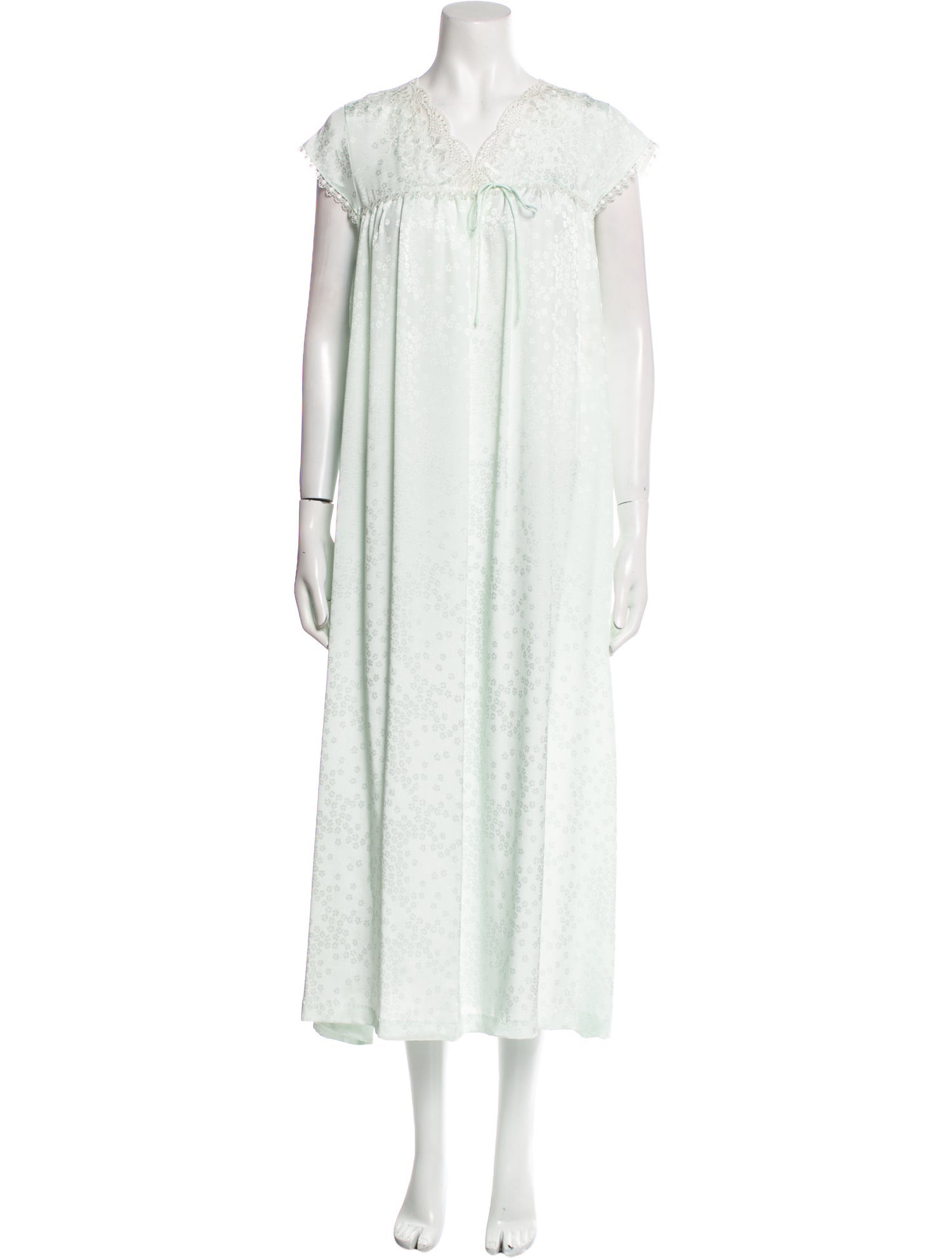 Oscar de la Renta V-Neck Long Dress