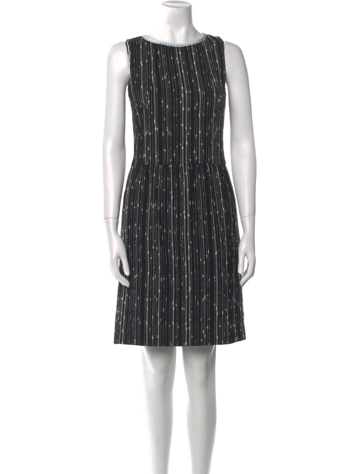 Oscar de la Renta Striped Mini Dress