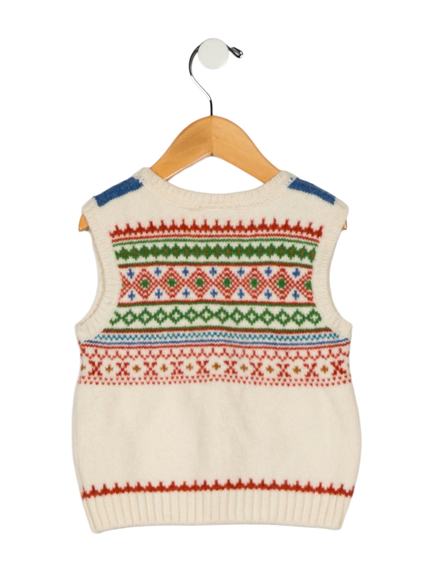 Oscar de la Renta Boys' Printed Wool Vest