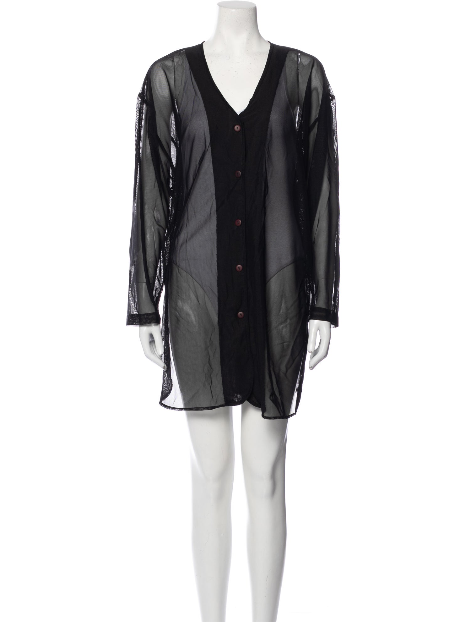 Oscar de la Renta Ruffle Embellishment Cover-Up