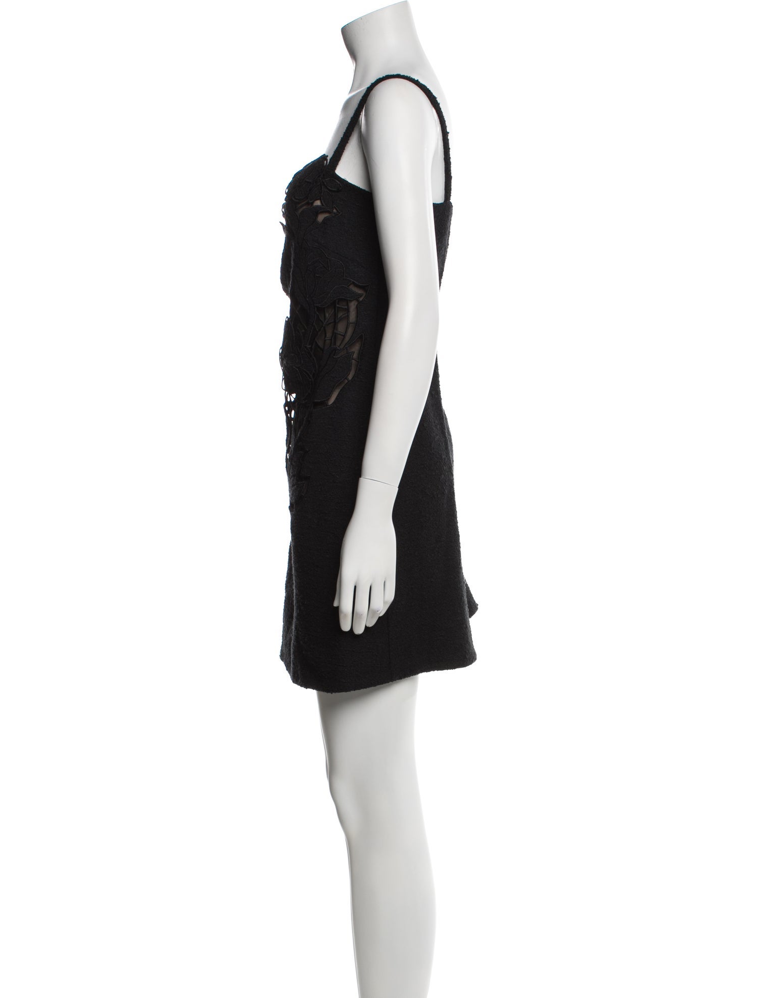 Oscar de la Renta Lace Pattern Mini Dress