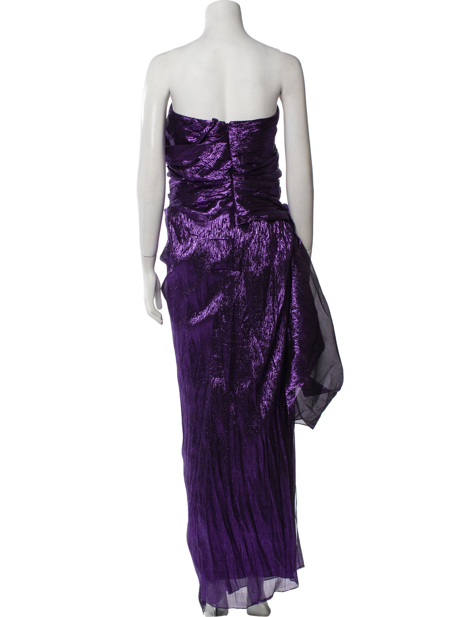 Oscar de la Renta Strapless Long Dress
