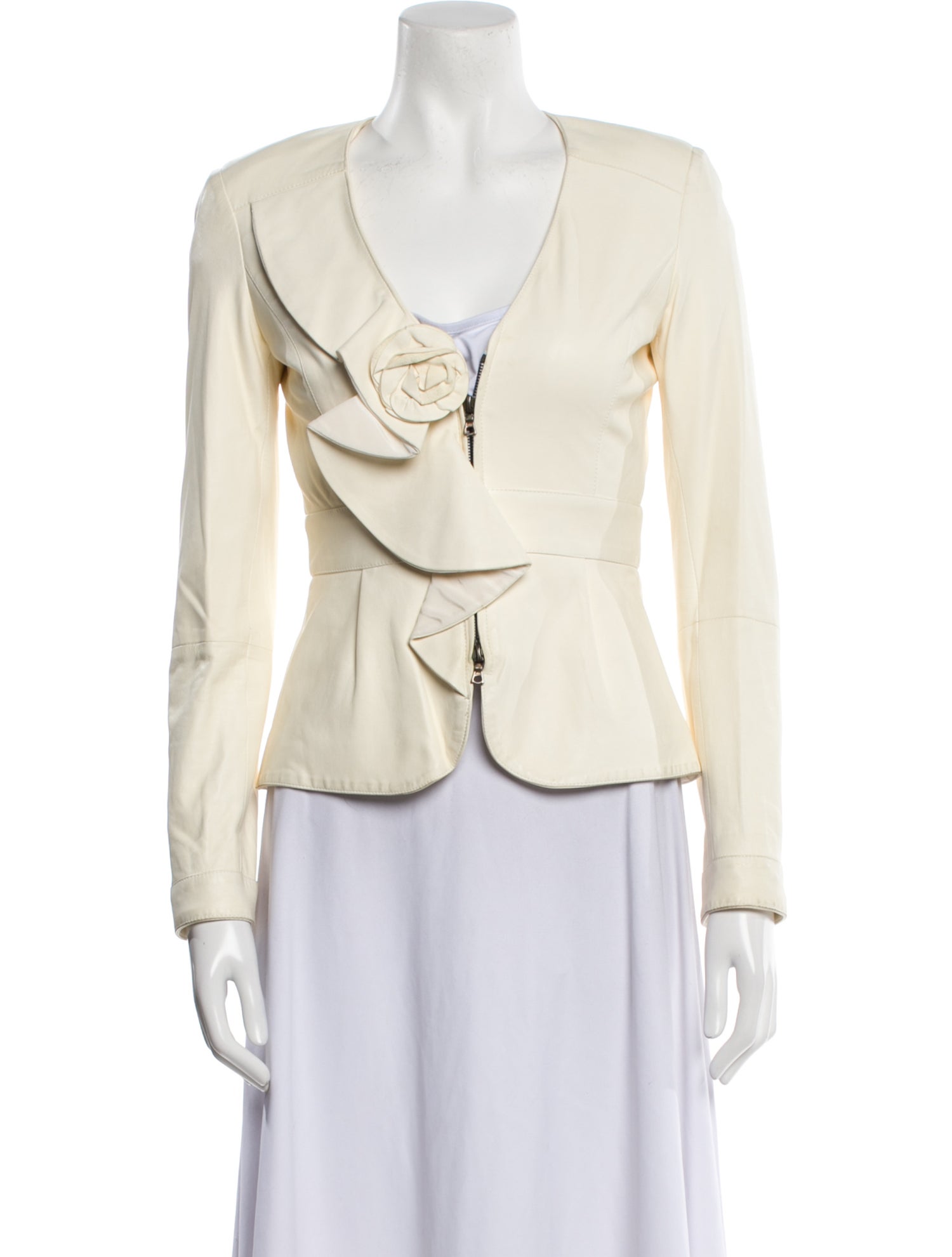 Oscar de la Renta 2011 Leather Evening Jacket