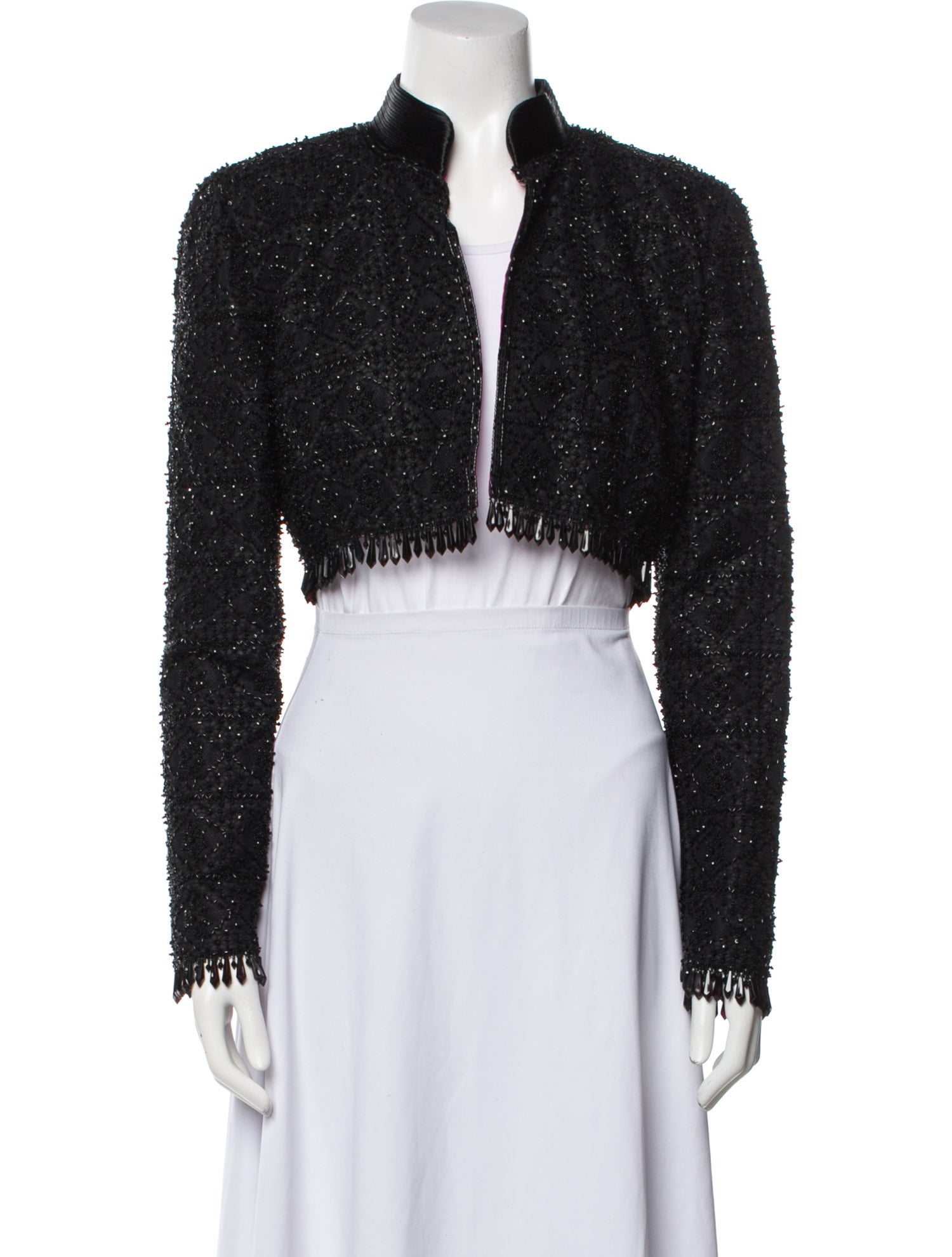 Oscar de la Renta Printed Bolero