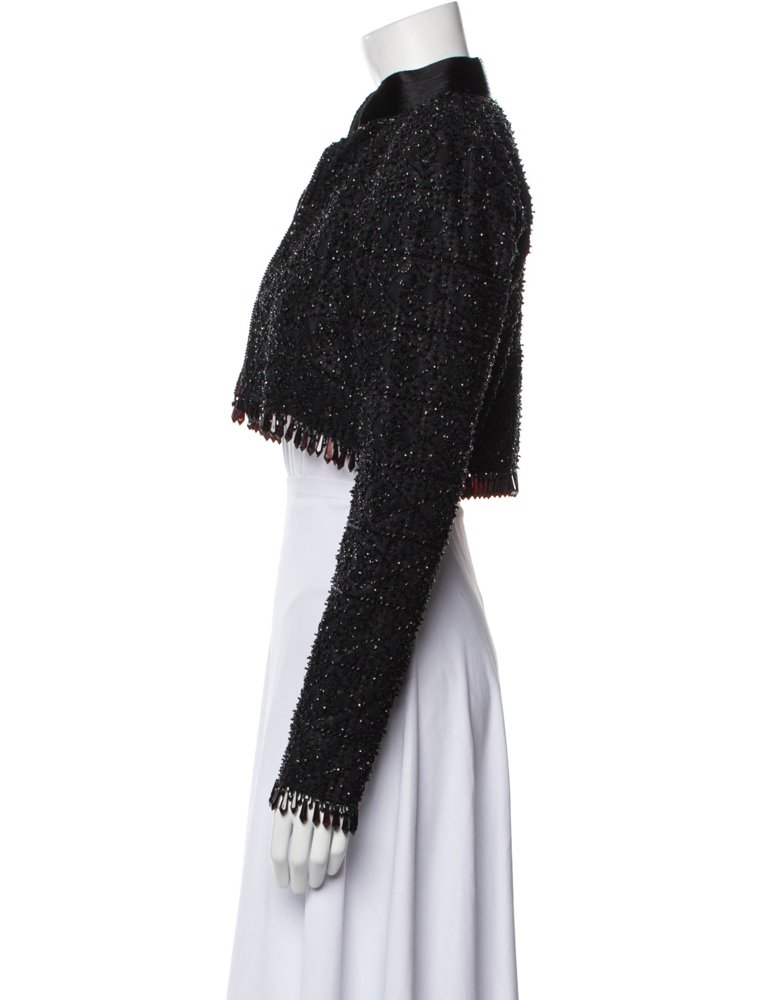 Oscar de la Renta Printed Bolero