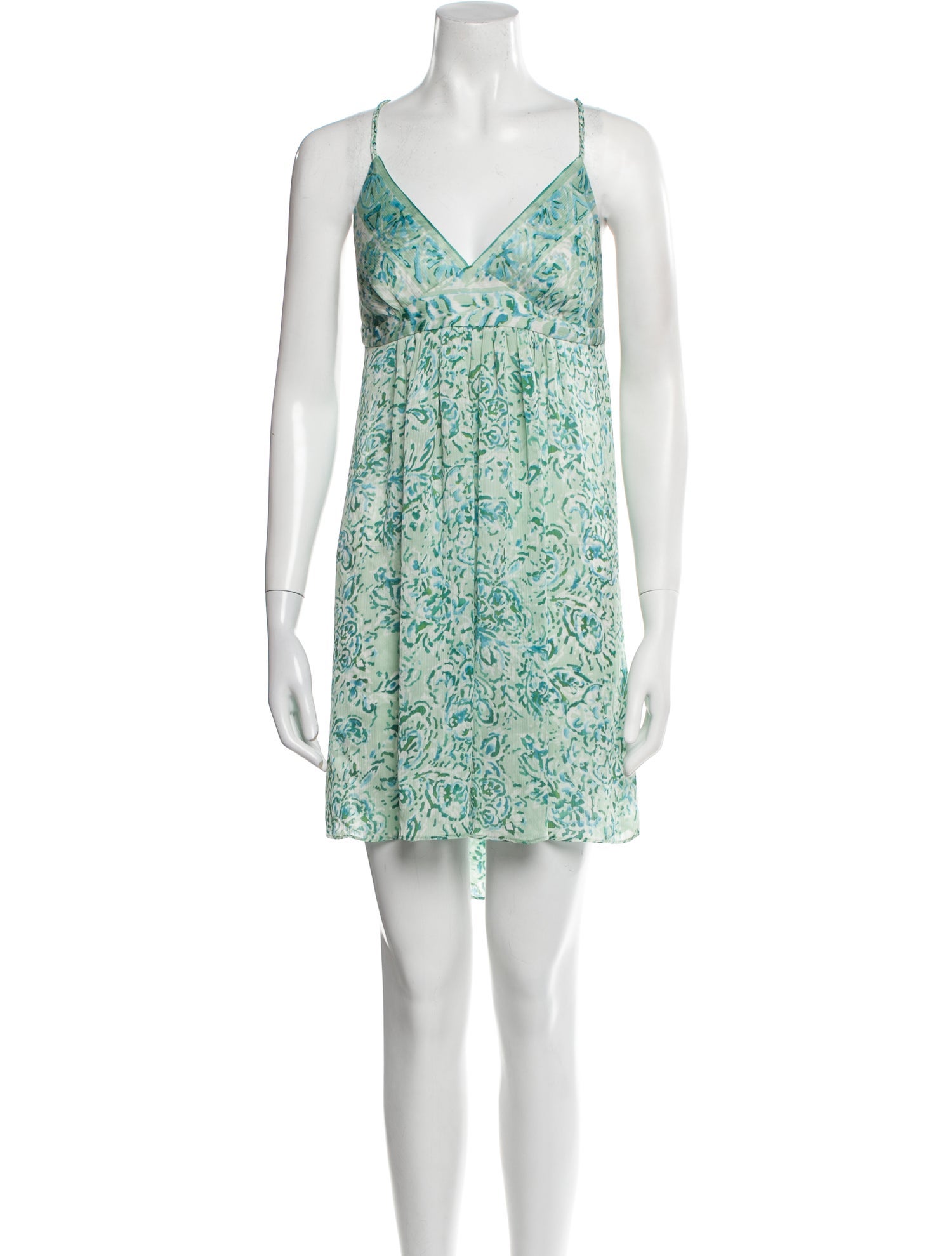 Oscar de la Renta Printed Mini Dress