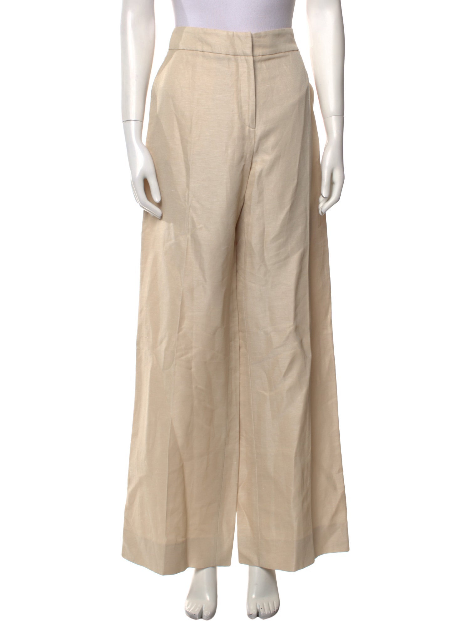 Oscar de la Renta Linen Wide Leg Pants w/ Tags