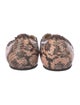Oscar de la Renta Snakeskin Animal Print Ballet Flats
