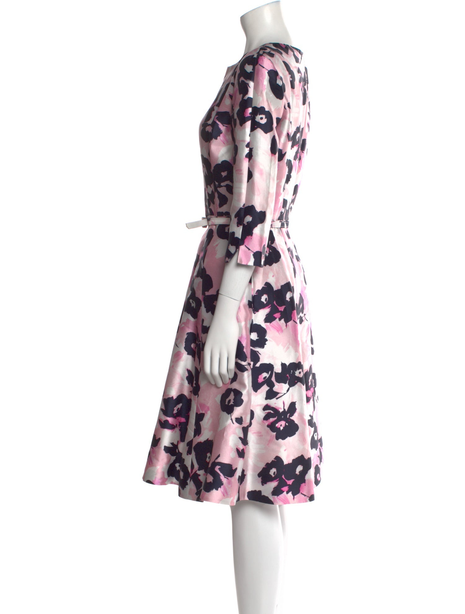 Oscar de la Renta Silk Knee-Length Dress w/ Tags