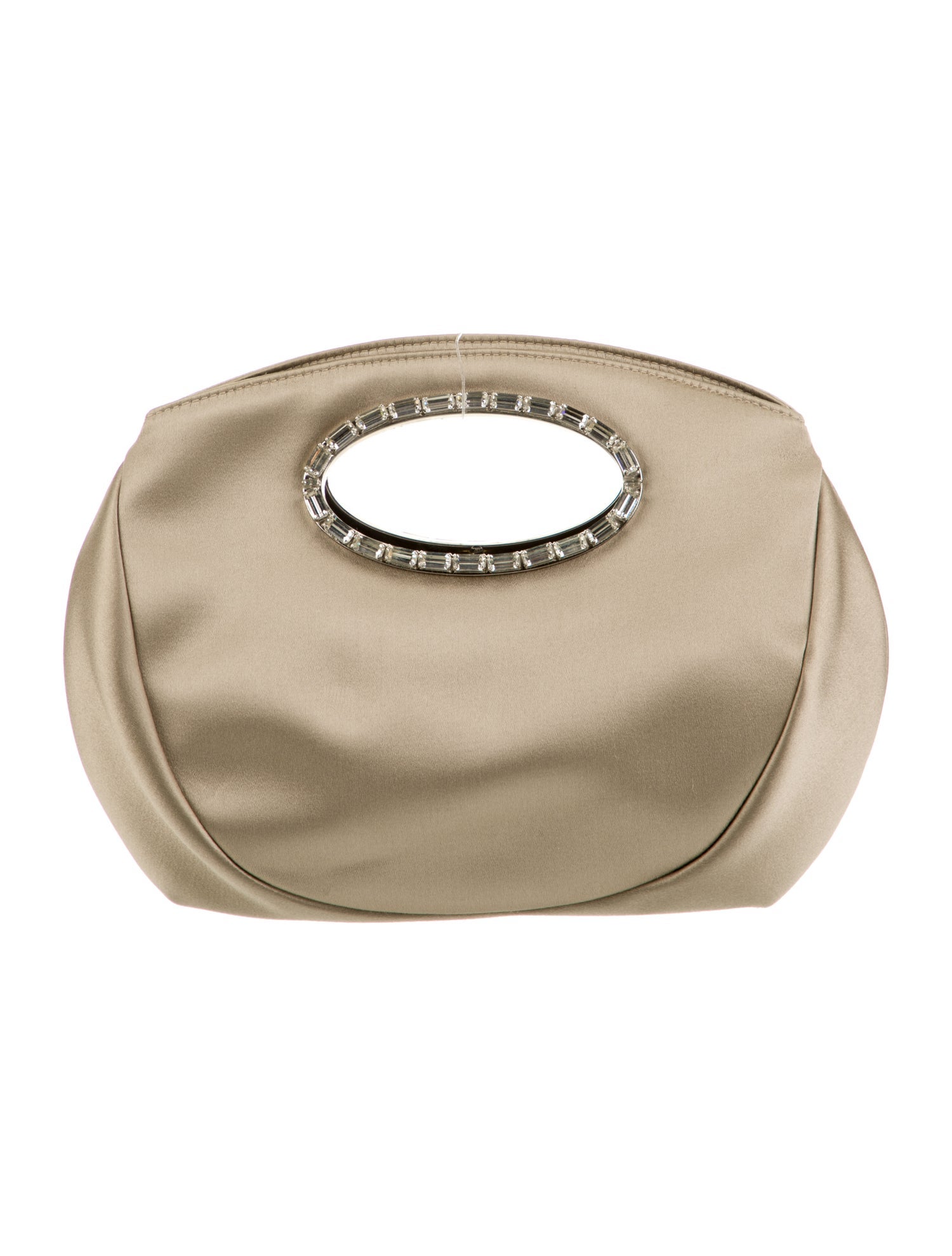 Oscar de la Renta Satin Top Handle Bag