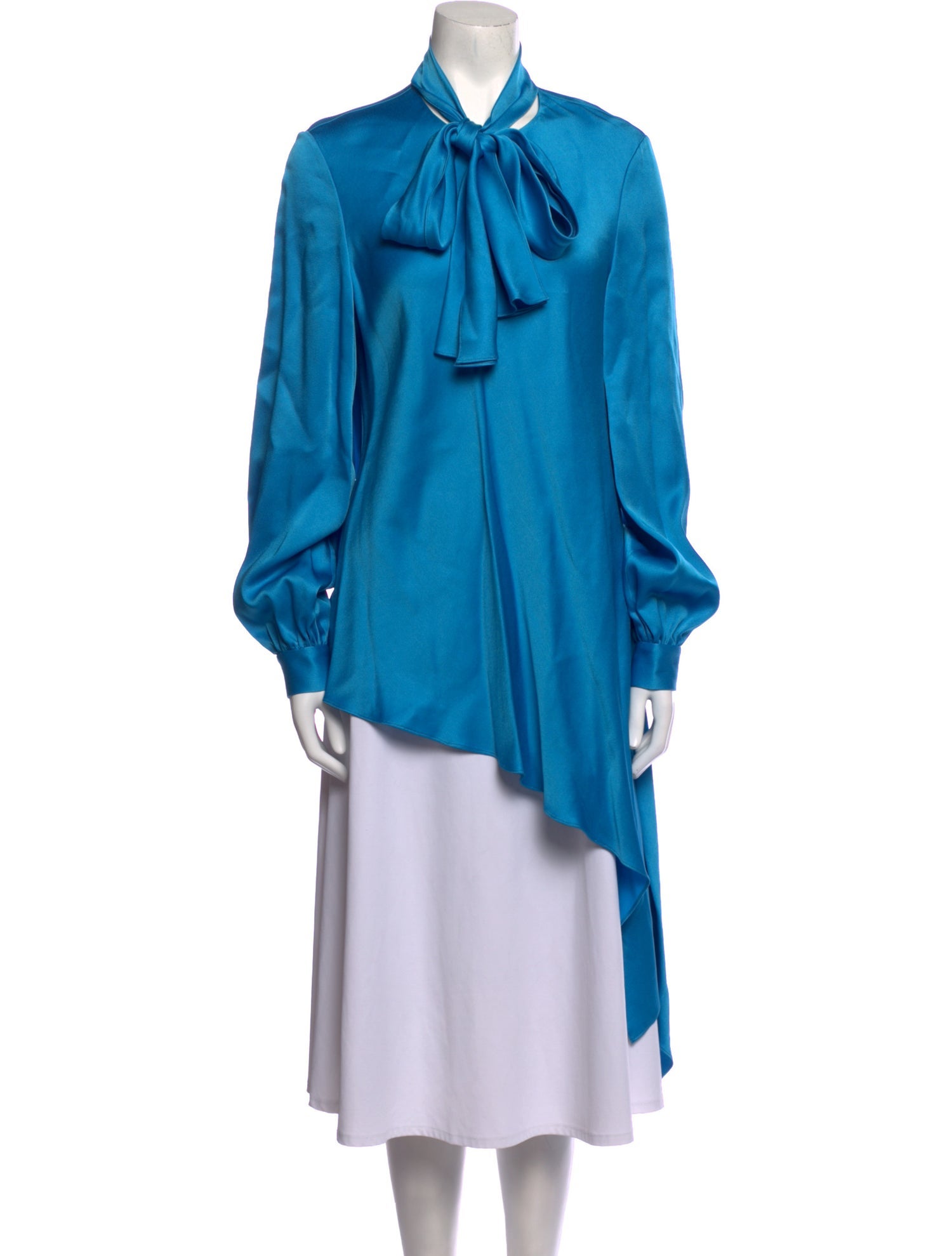 Oscar de la Renta 2017 Tie Neck Tunic