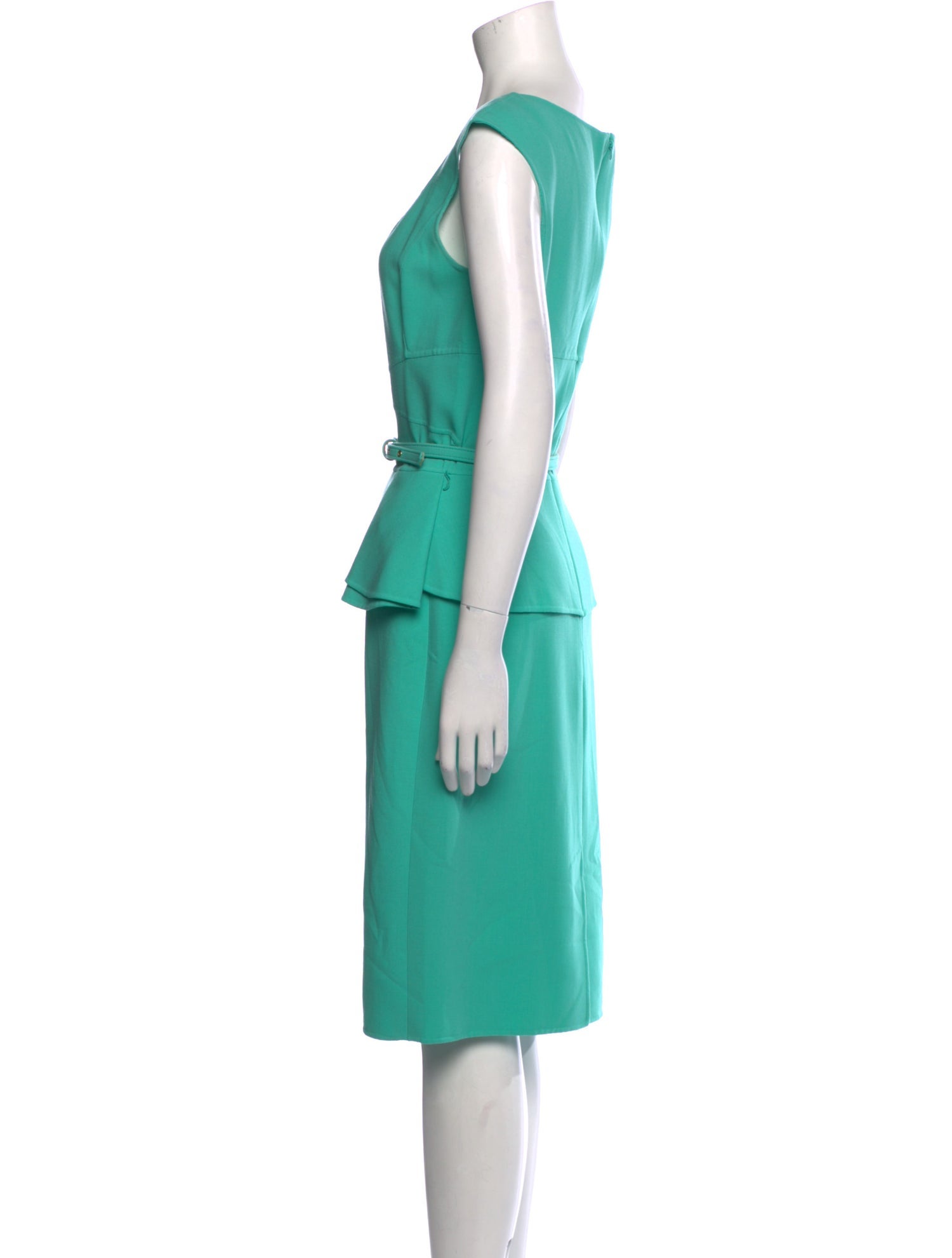 Oscar de la Renta Wool Knee-Length Dress