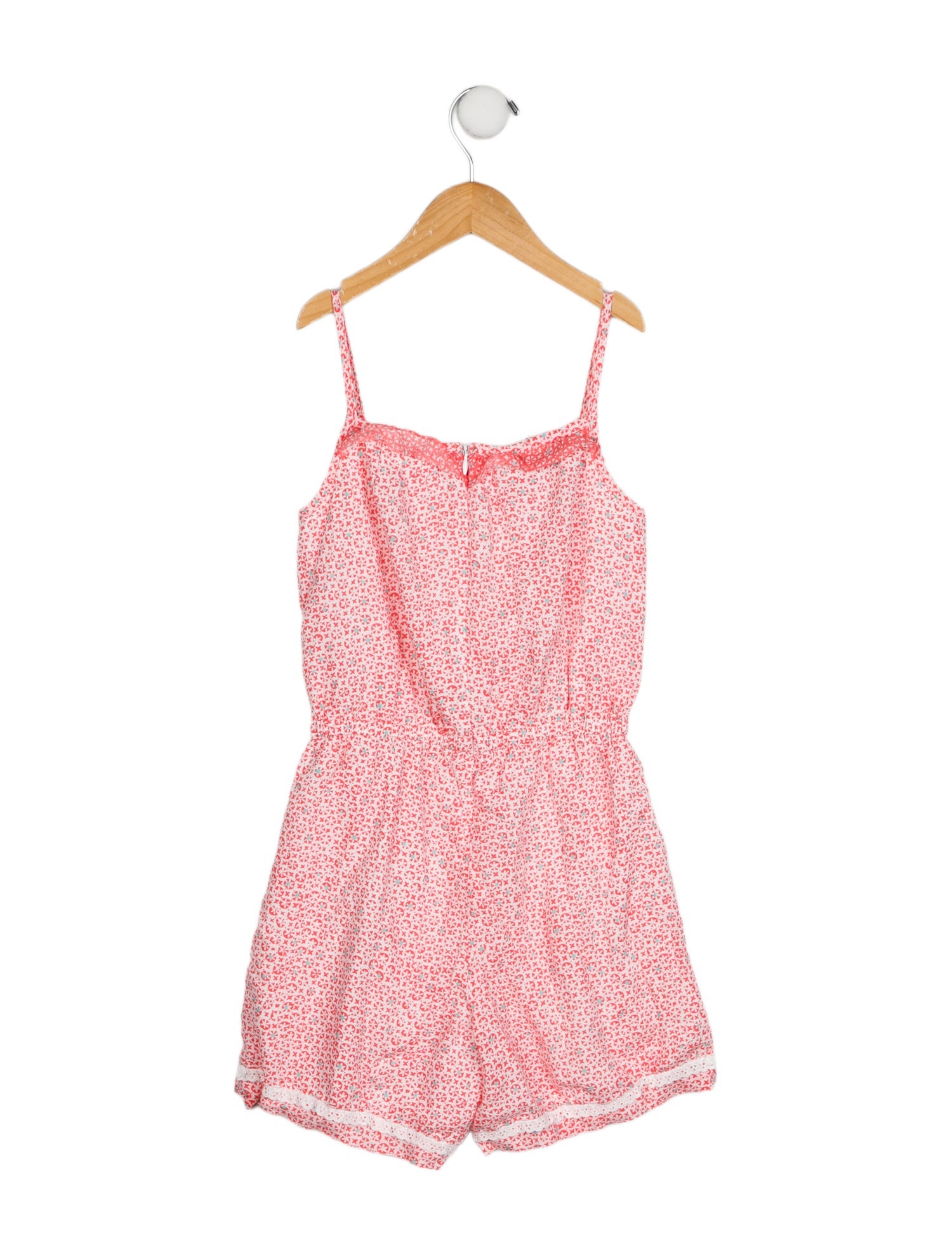 Oscar de la Renta Girls' Printed Sleeveless Romper