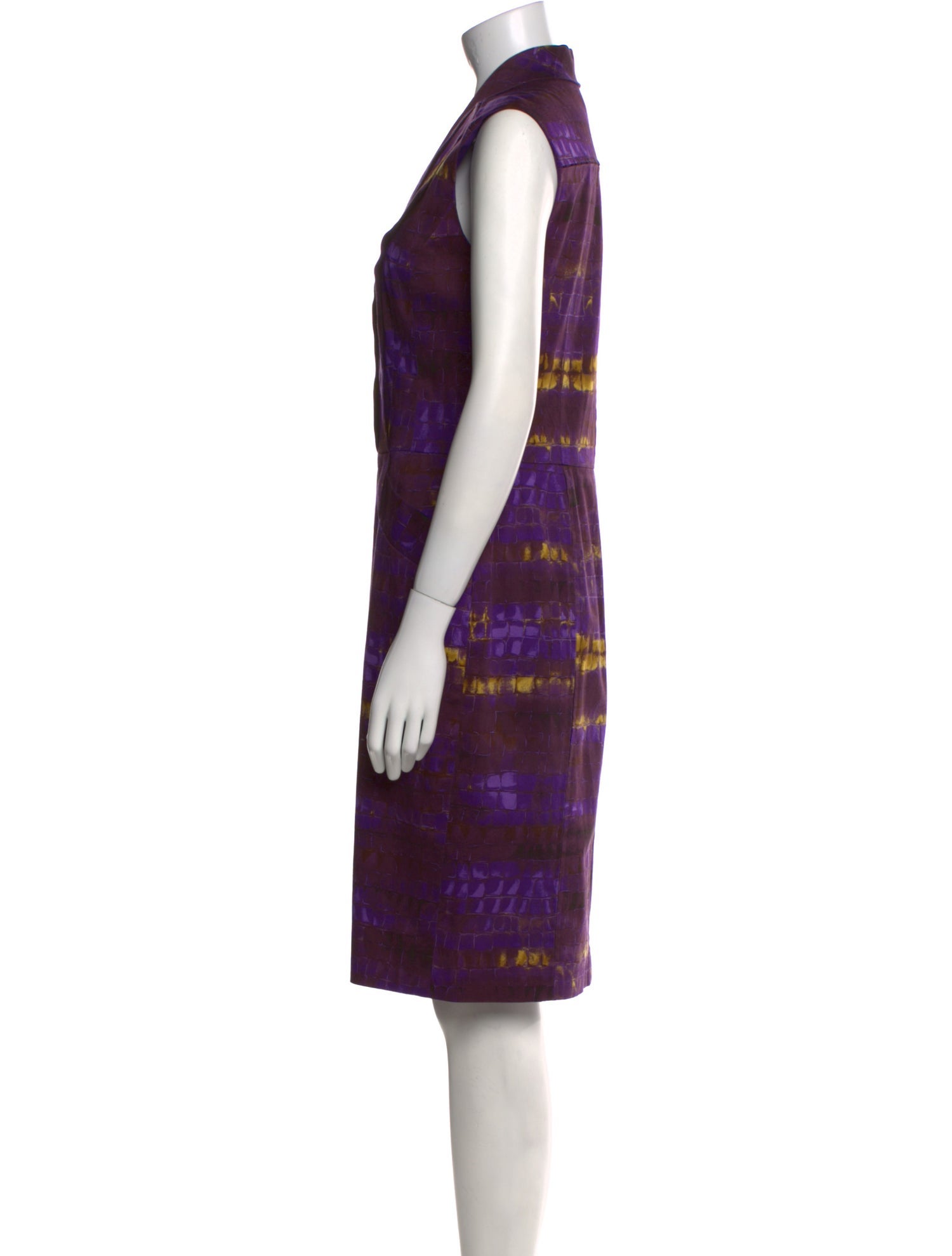 Oscar de la Renta Silk Knee-Length Dress