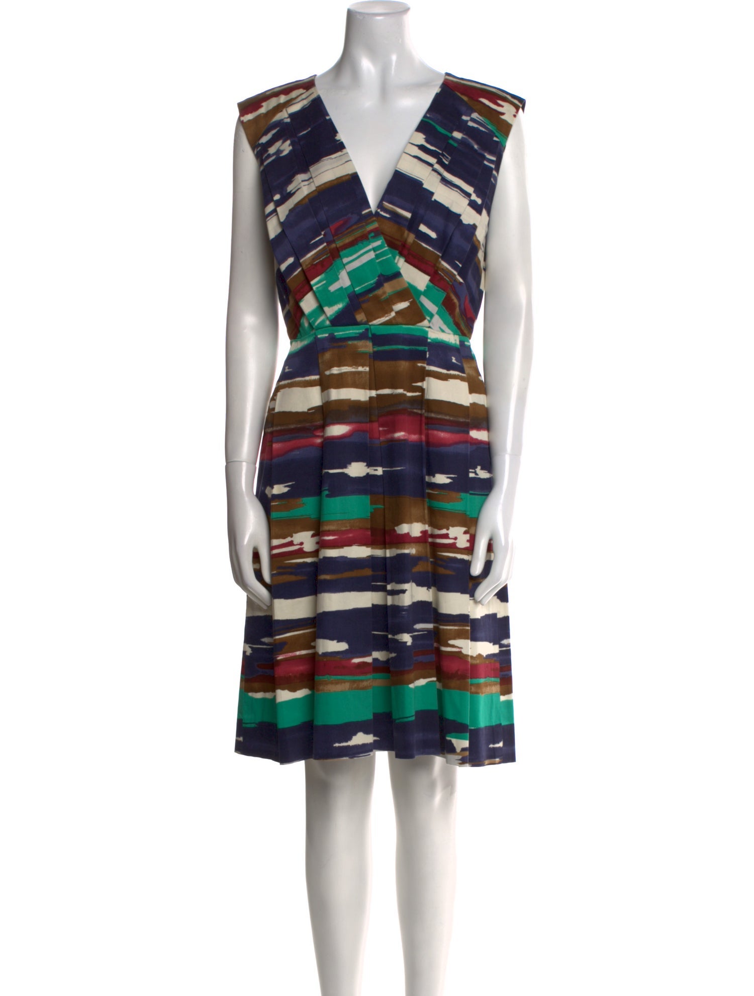 Oscar de la Renta Printed Knee-Length Dress