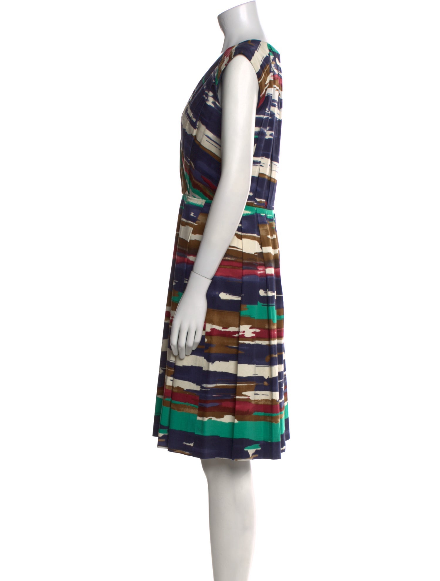 Oscar de la Renta Printed Knee-Length Dress