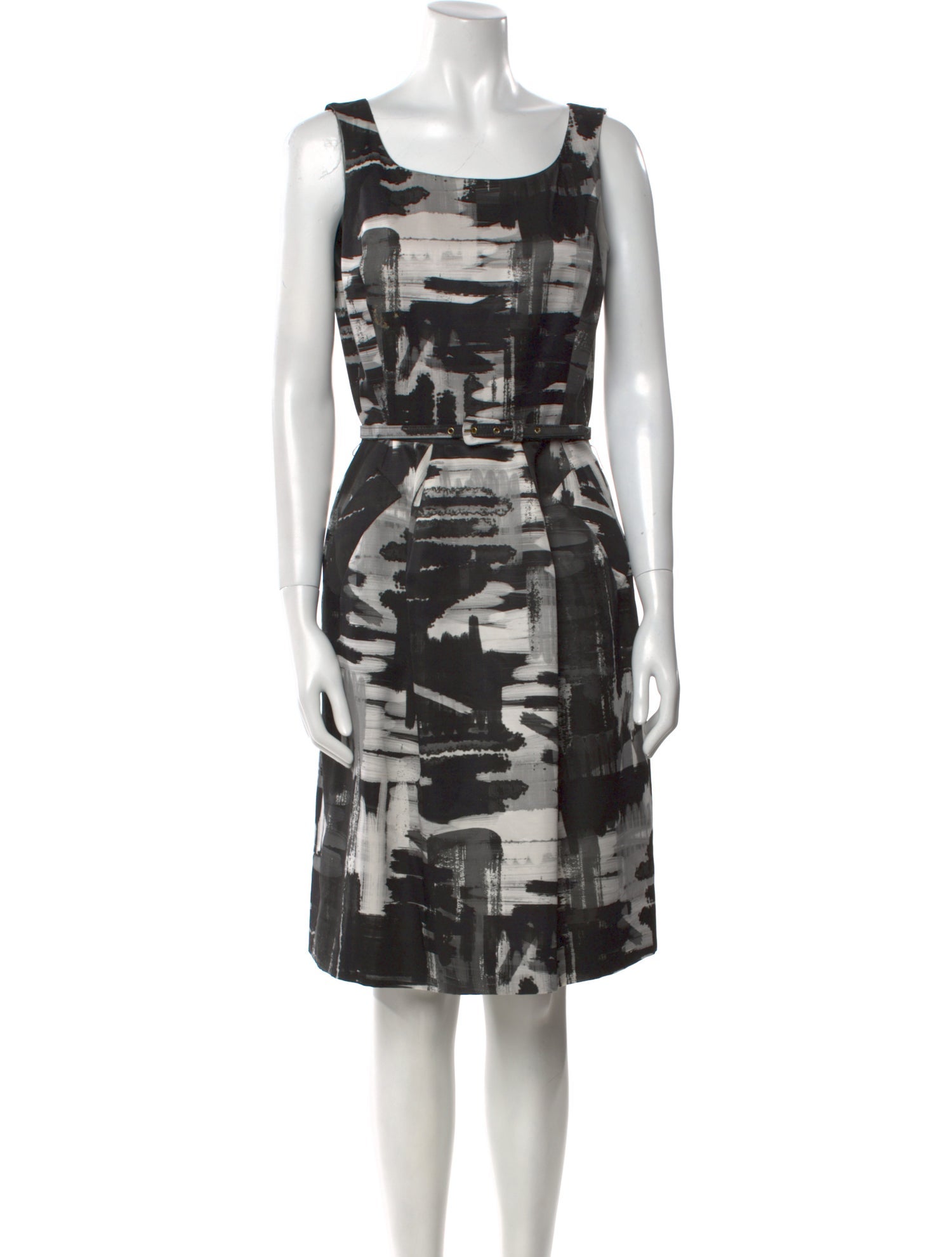 Oscar de la Renta Wool Knee-Length Dress
