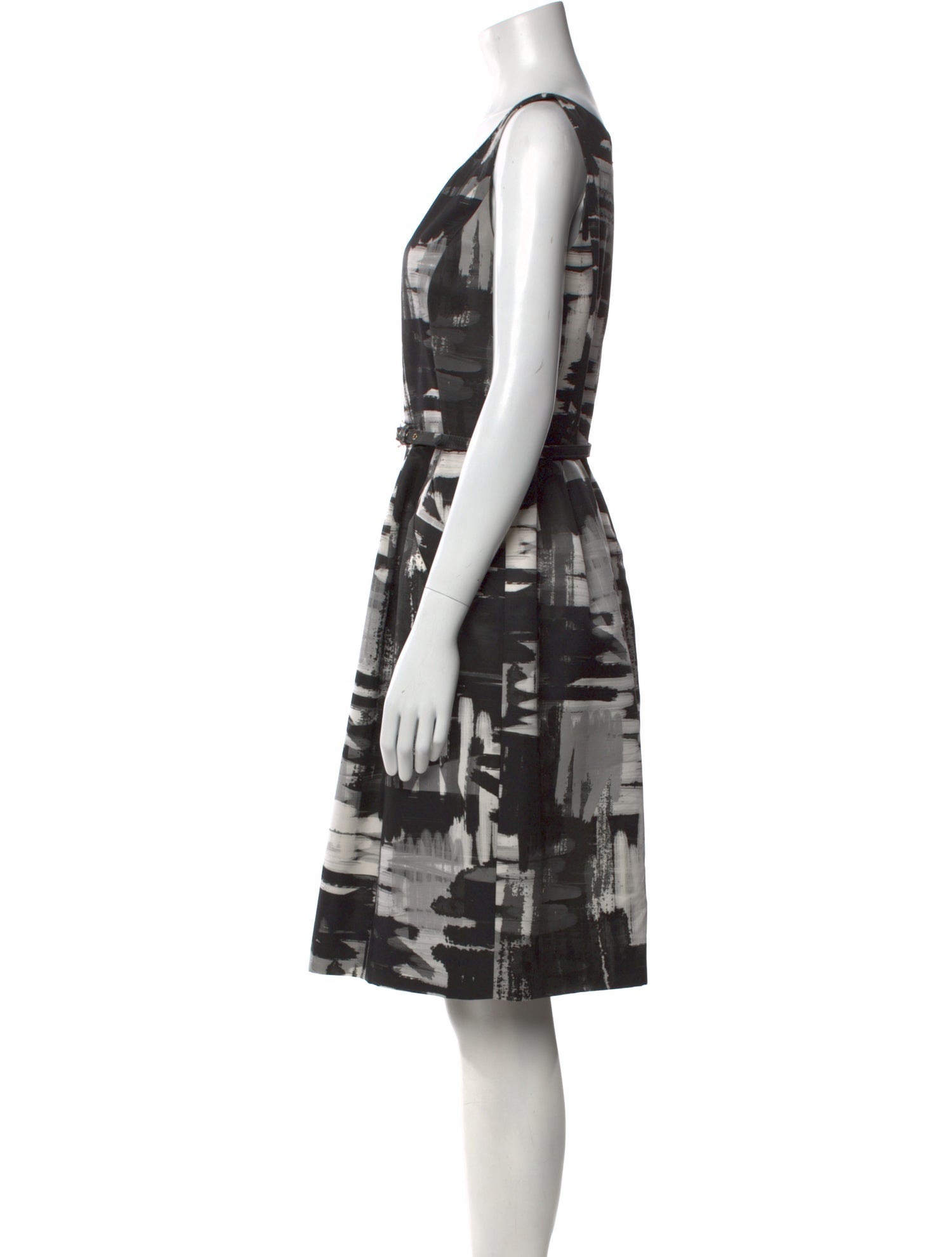 Oscar de la Renta Wool Knee-Length Dress
