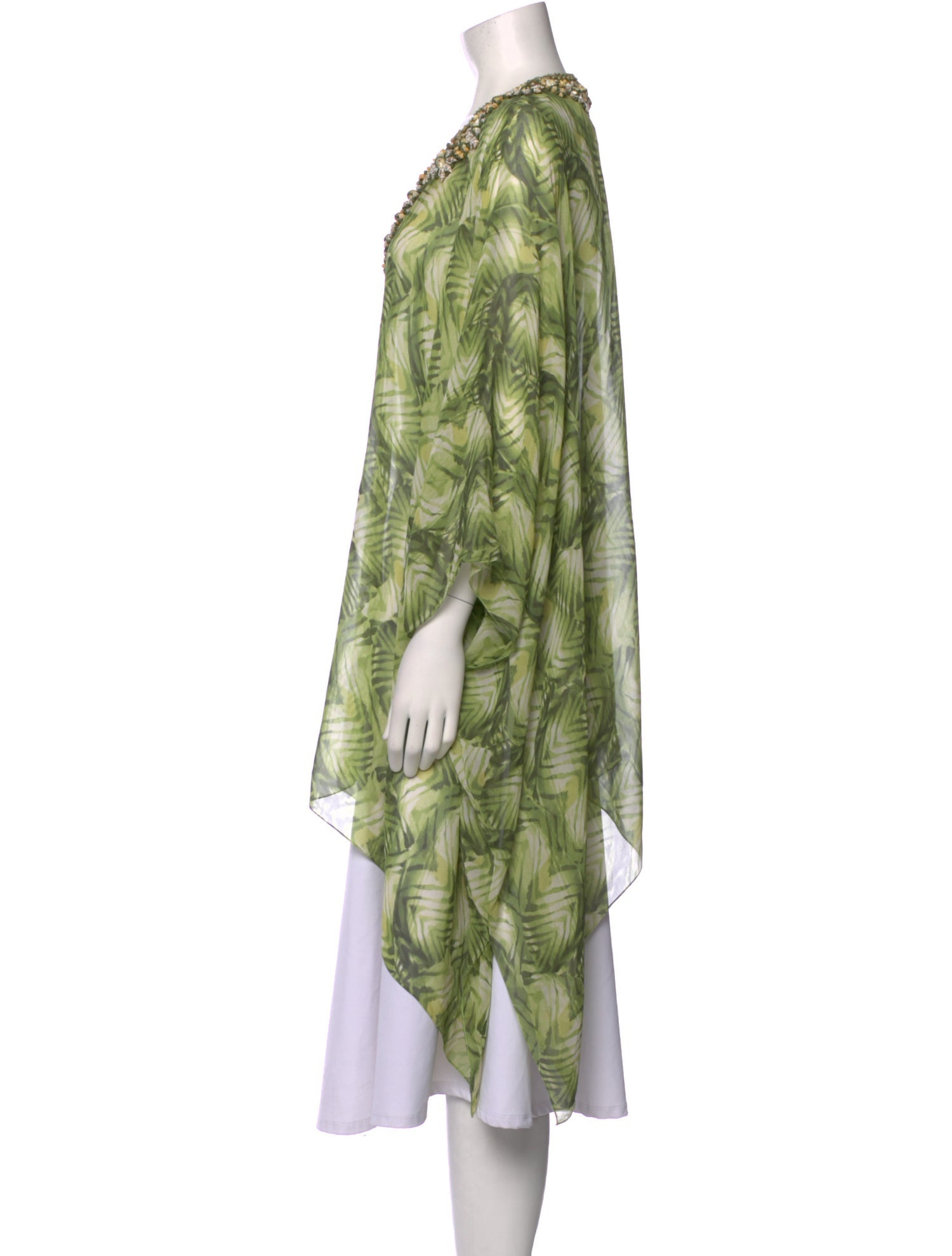 Oscar de la Renta Silk Printed Tunic