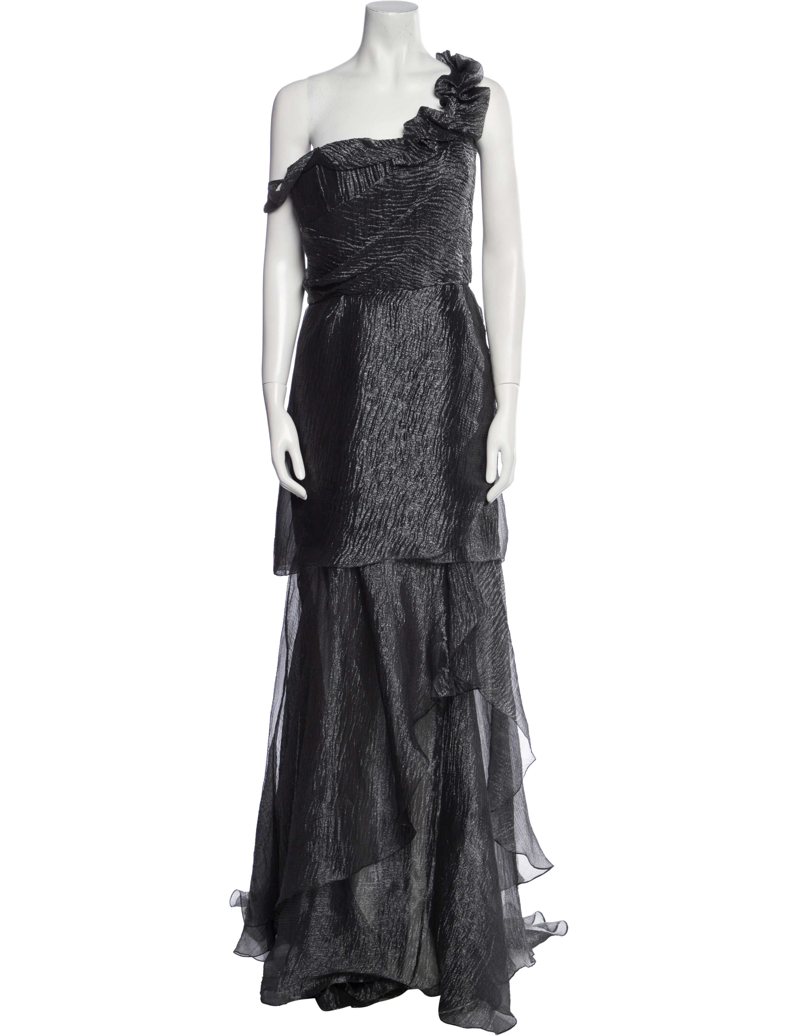 Oscar de la Renta Silk Long Dress