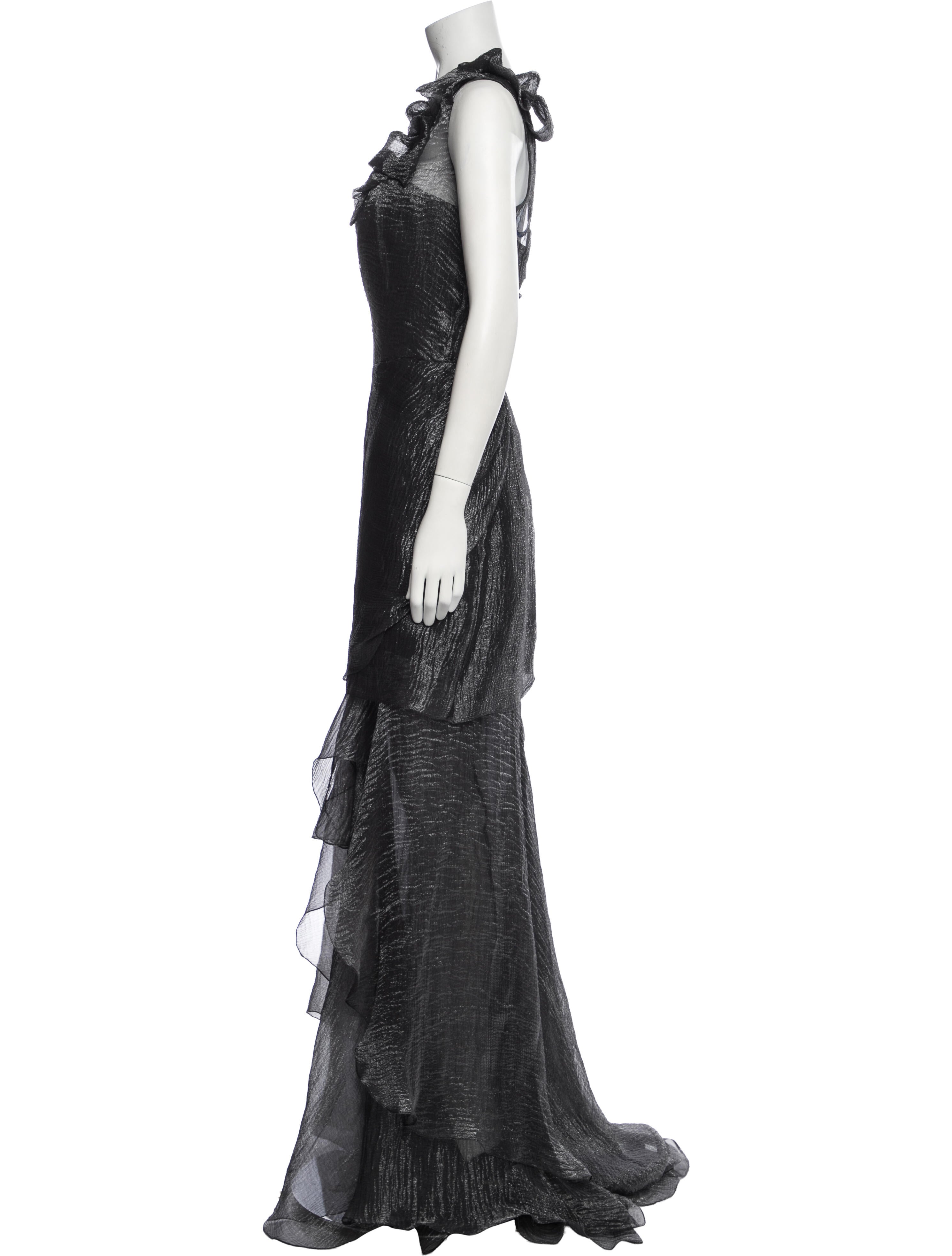 Oscar de la Renta Silk Long Dress