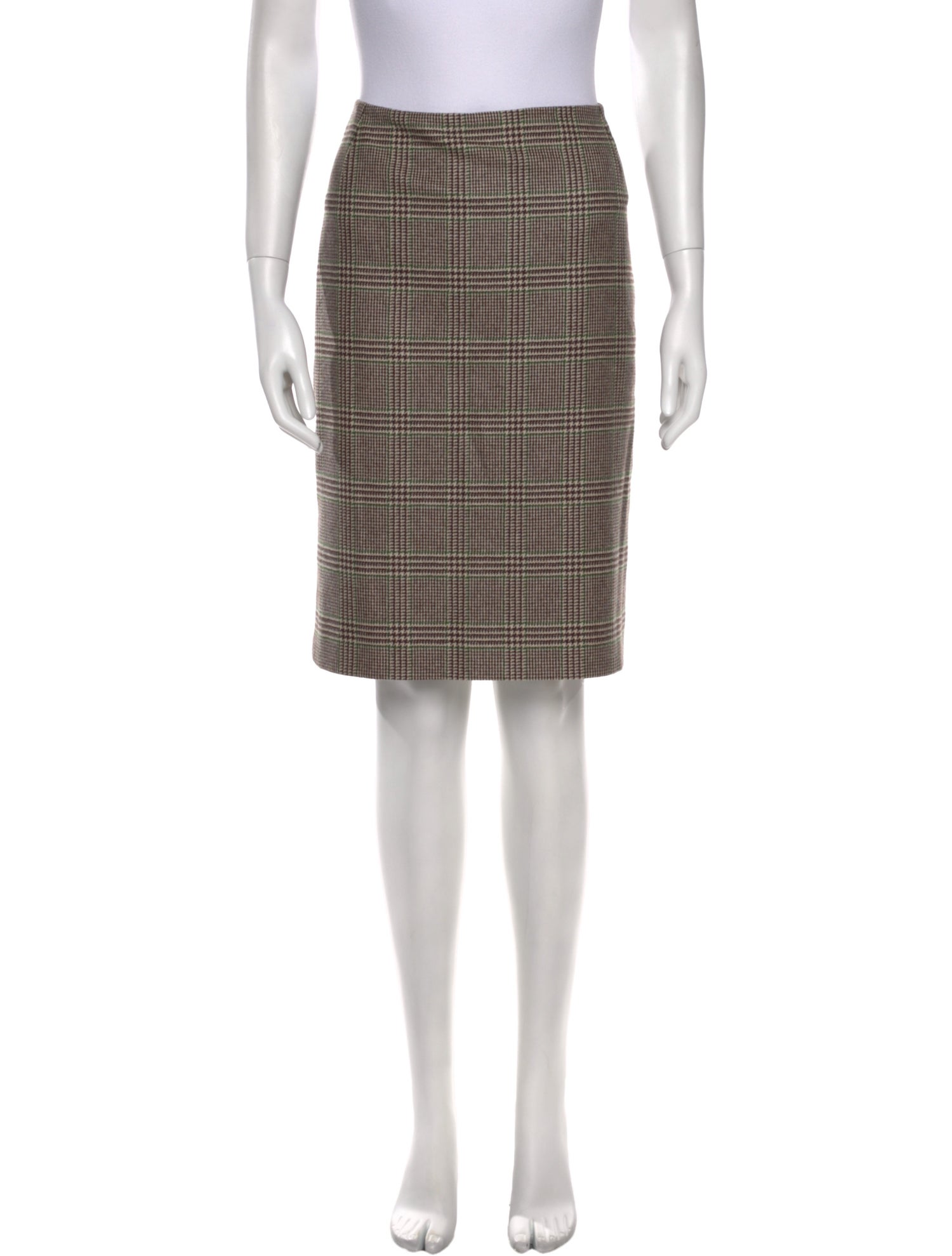 Oscar de la Renta Cashmere Knee-Length Skirt