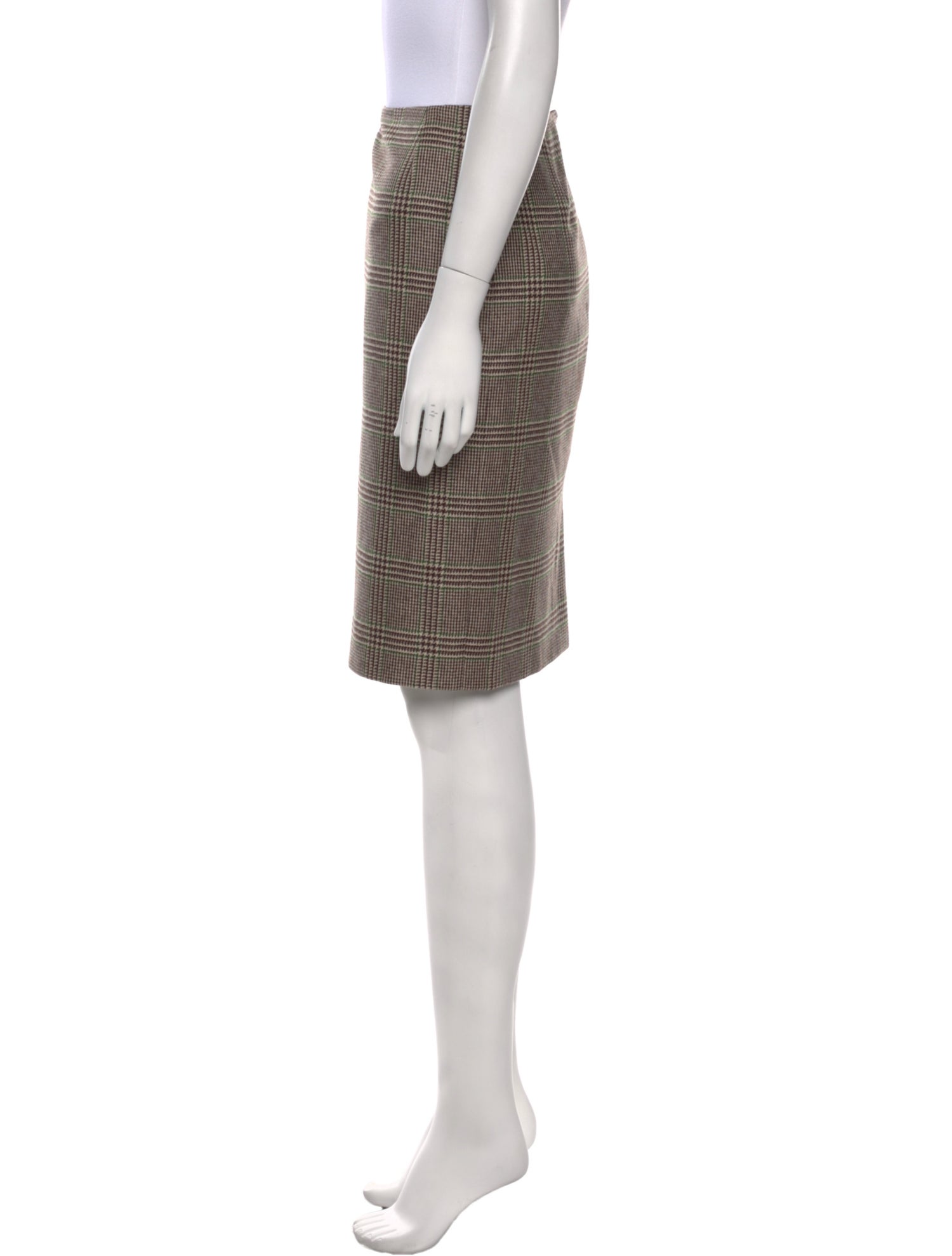 Oscar de la Renta Cashmere Knee-Length Skirt