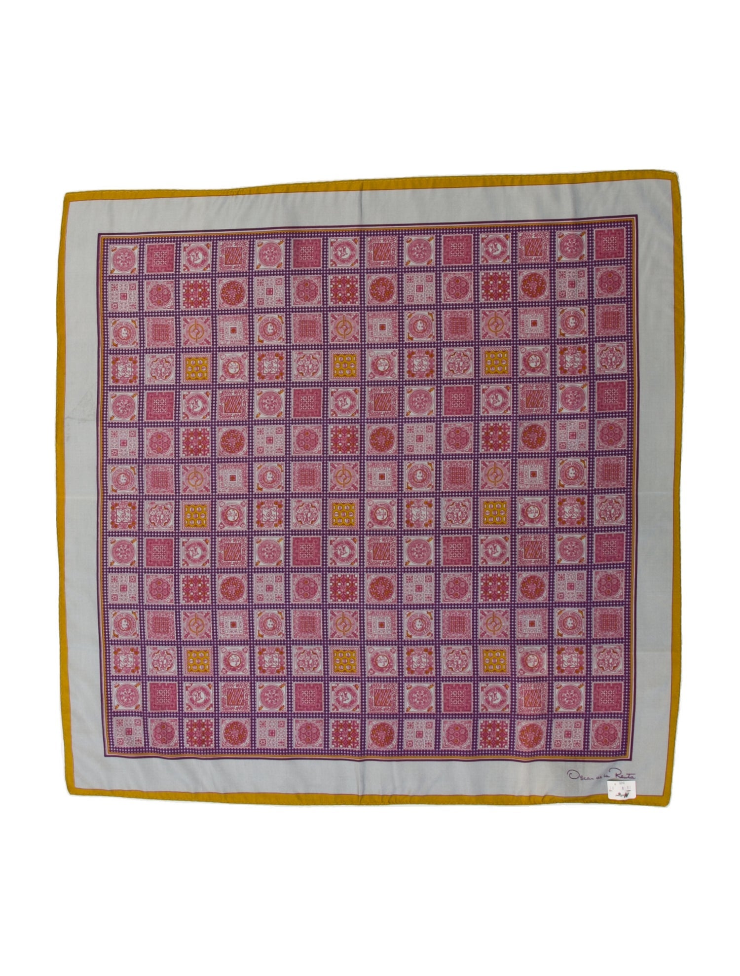 Oscar de la Renta Silk Printed Scarf