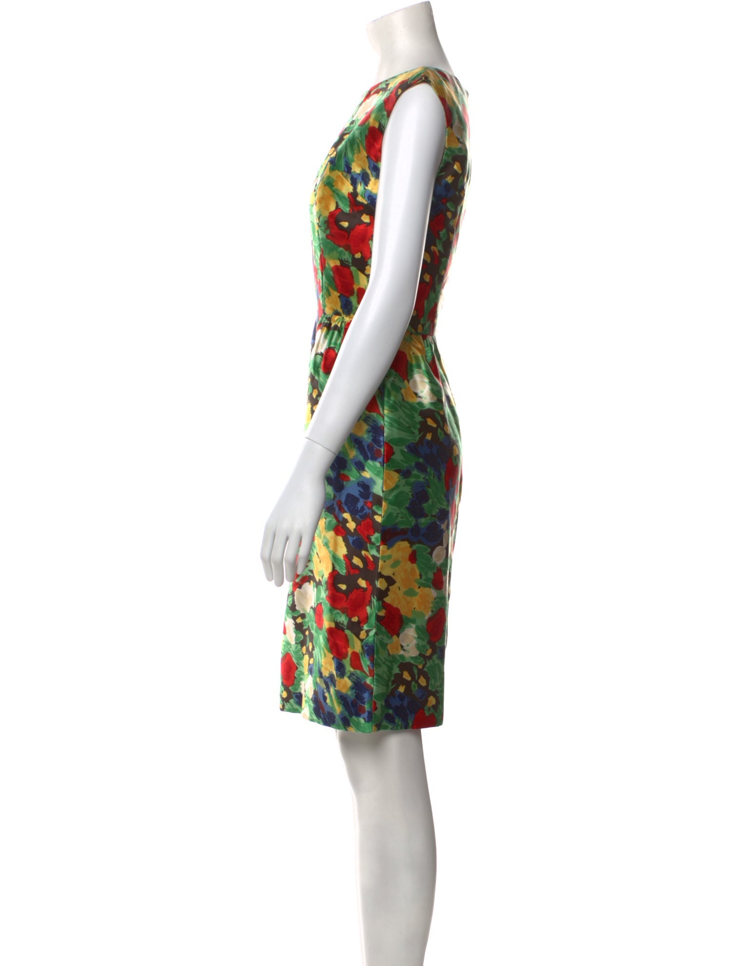 Oscar de la Renta Silk Knee-Length Dress