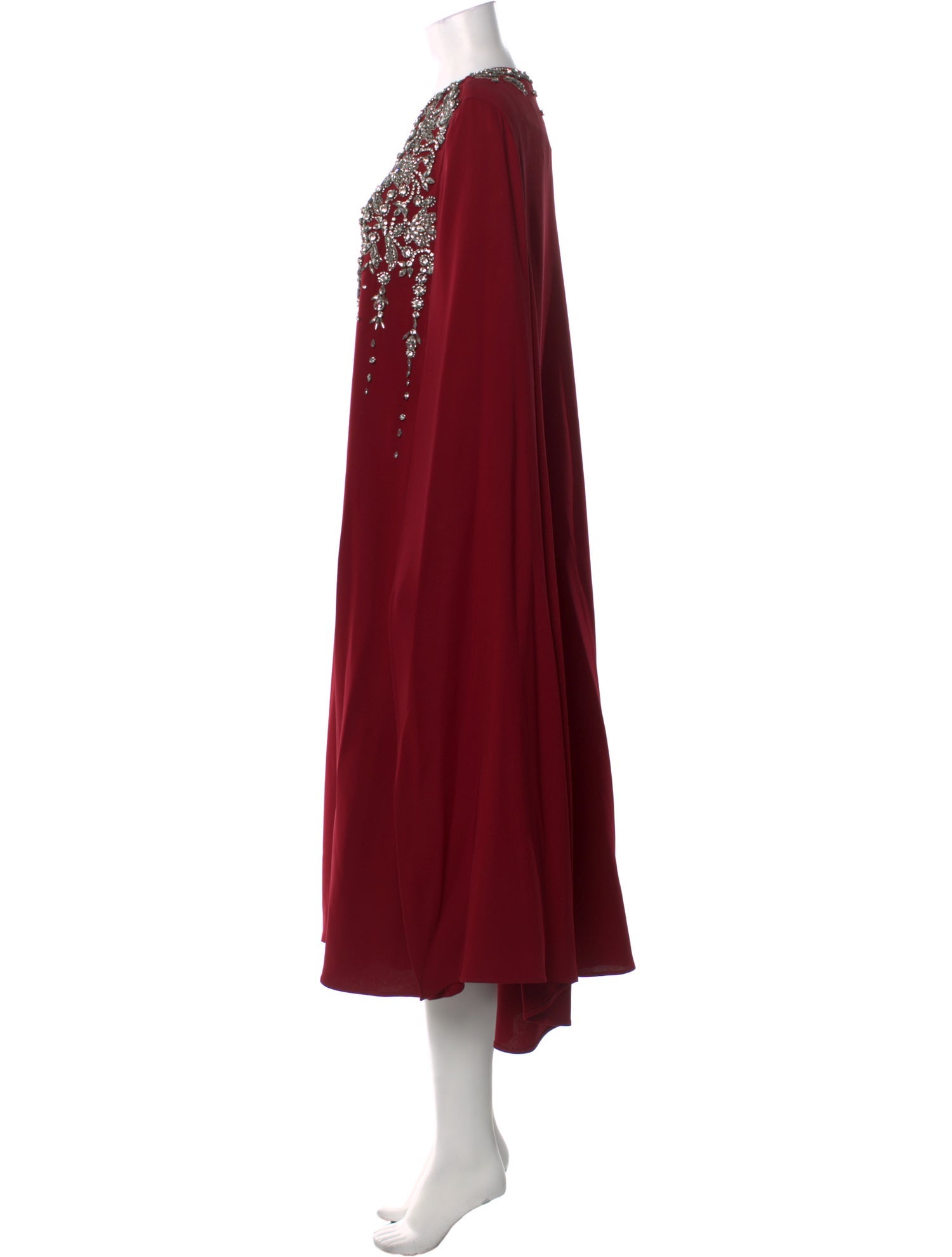 Oscar de la Renta Crew Neck Long Dress