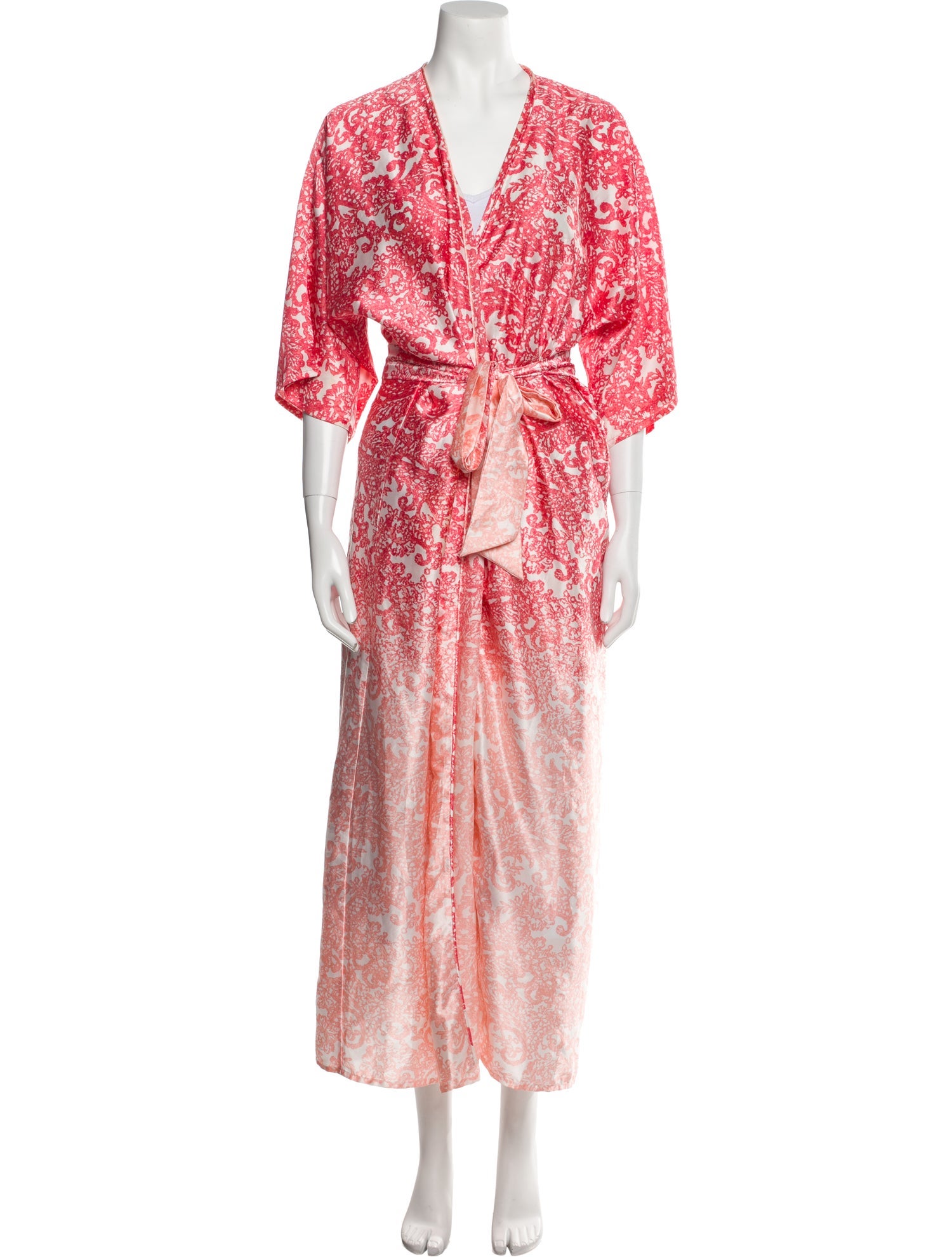 Oscar de la Renta Printed Robe