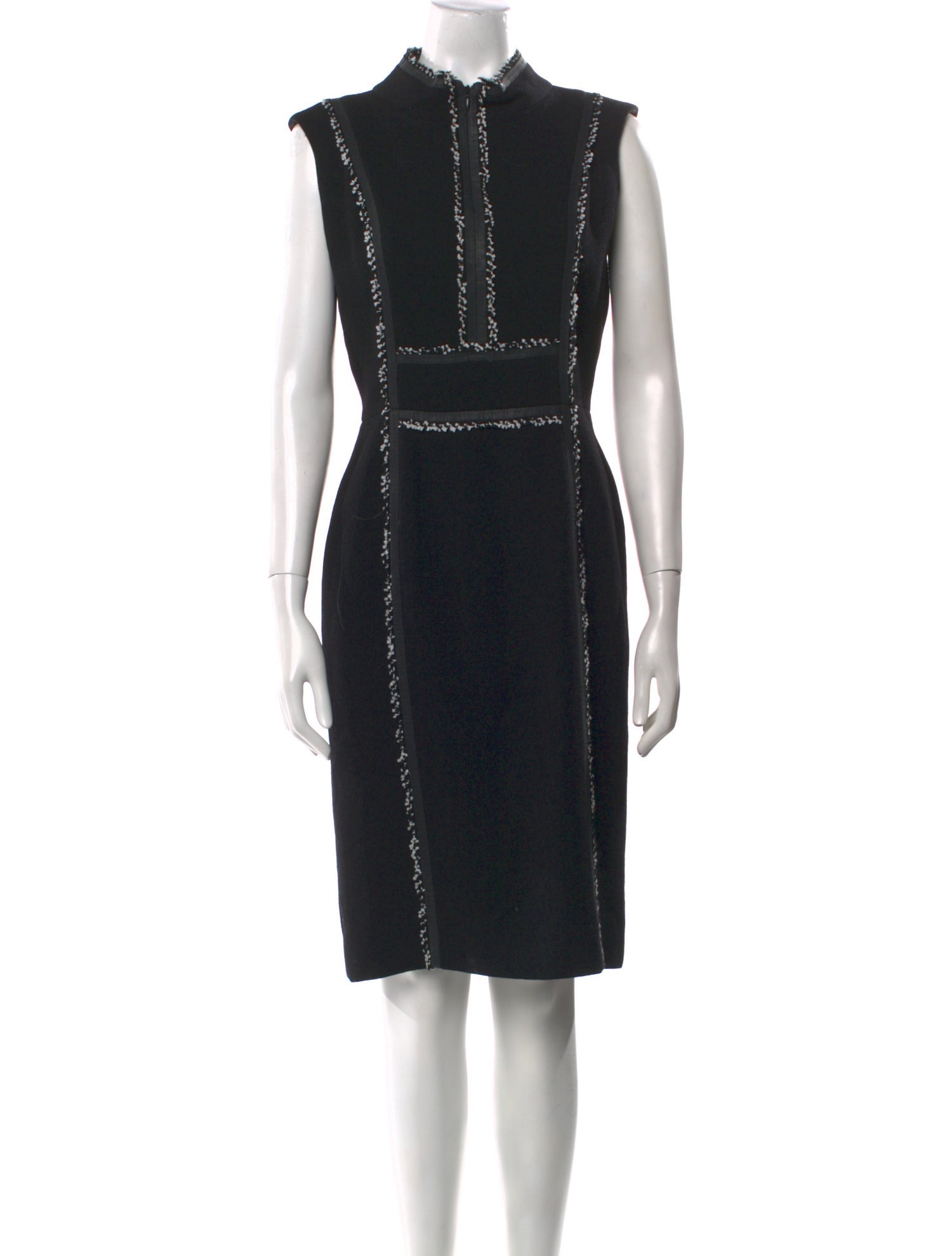 Oscar de la Renta Wool Knee-Length Dress