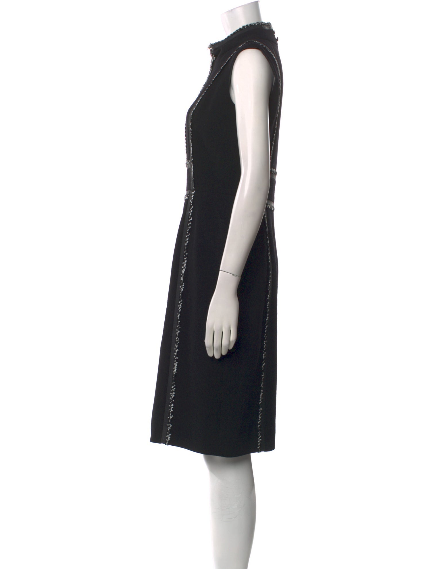 Oscar de la Renta Wool Knee-Length Dress