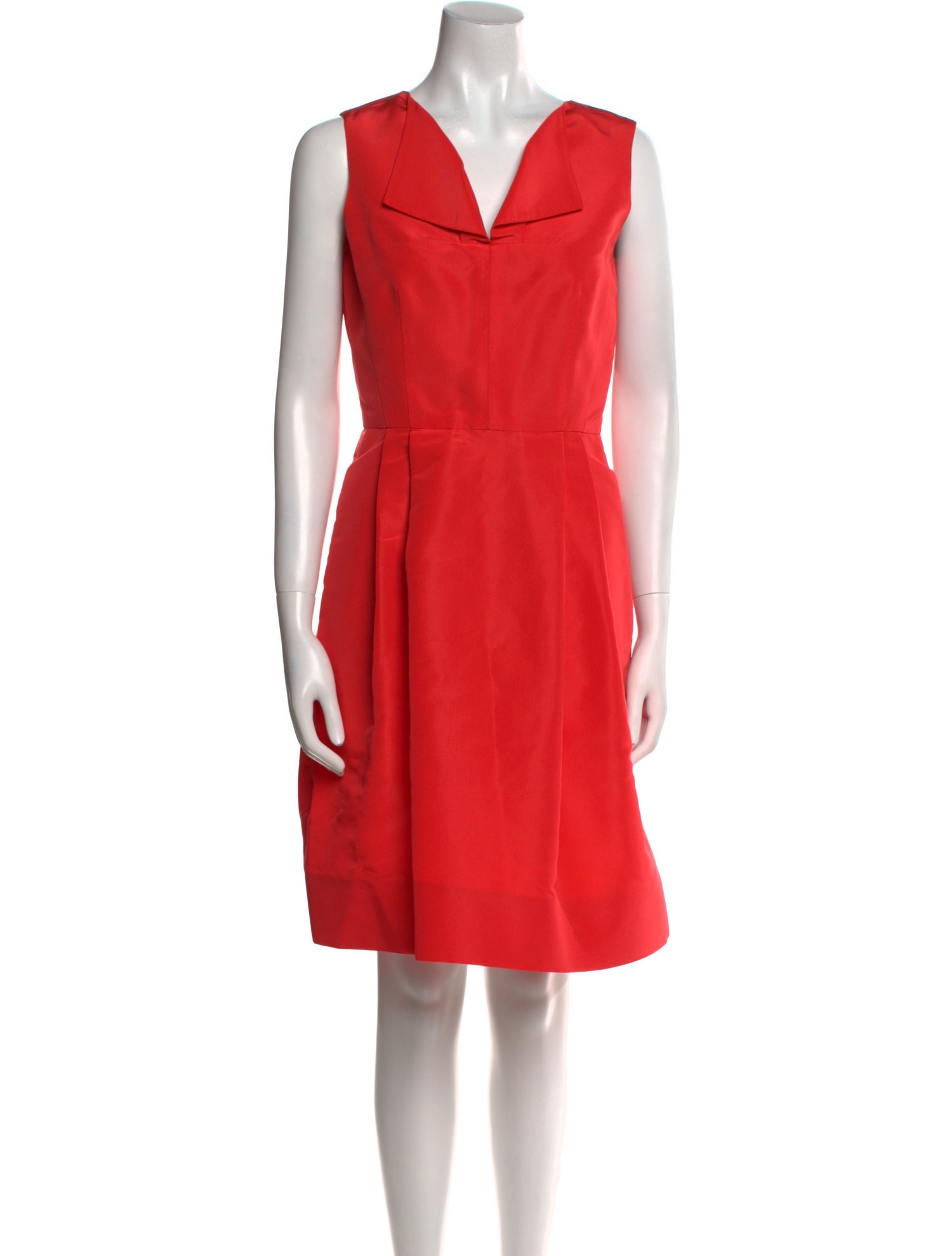 Oscar de la Renta Silk Knee-Length Dress