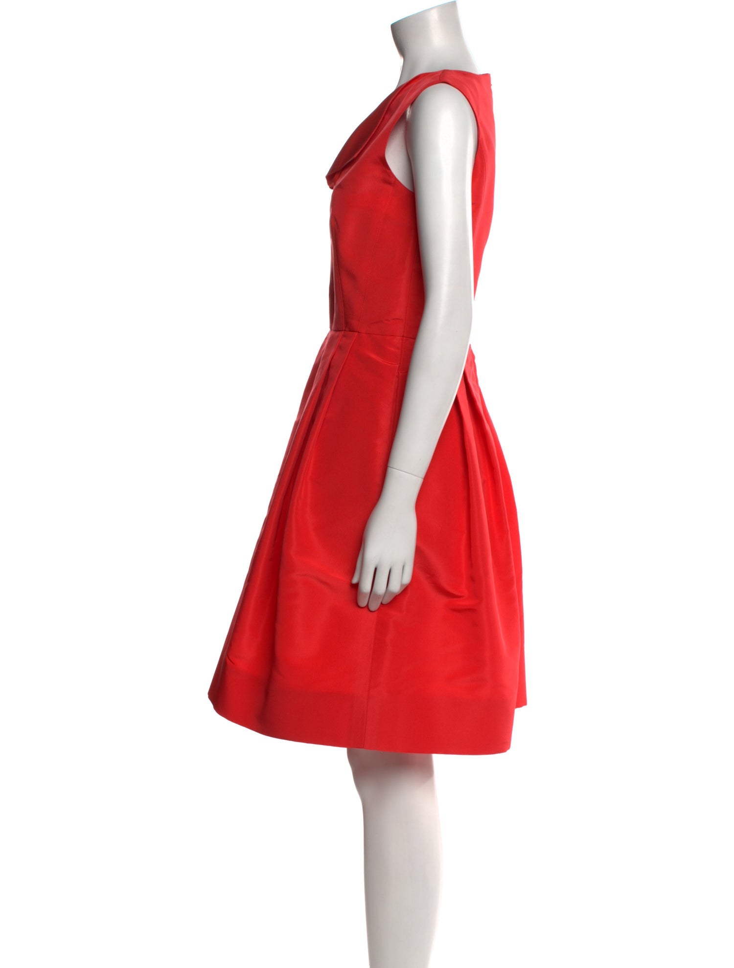 Oscar de la Renta Silk Knee-Length Dress