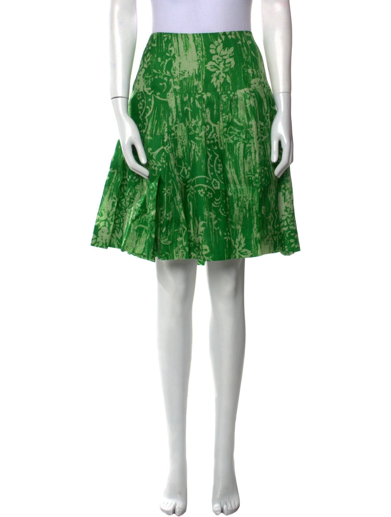 Oscar de la Renta Silk Knee-Length Skirt