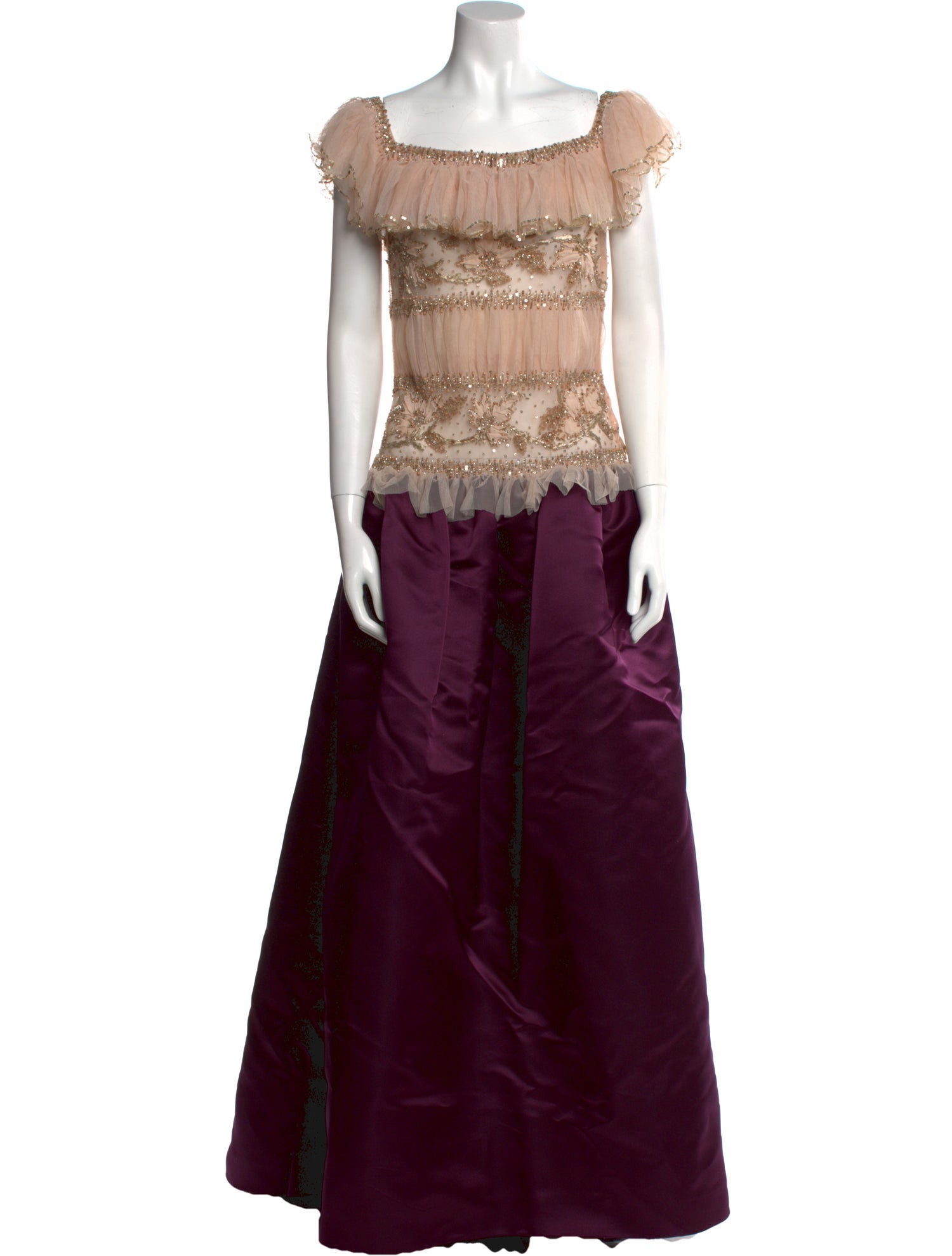 Oscar de la Renta Silk Long Dress