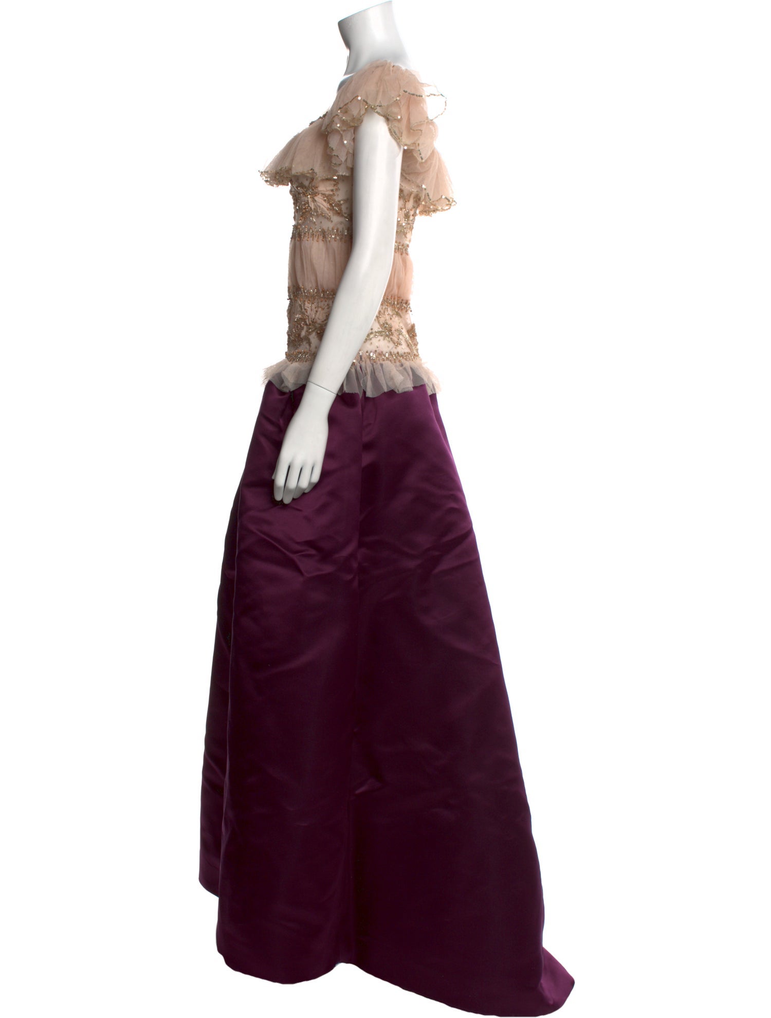 Oscar de la Renta Silk Long Dress