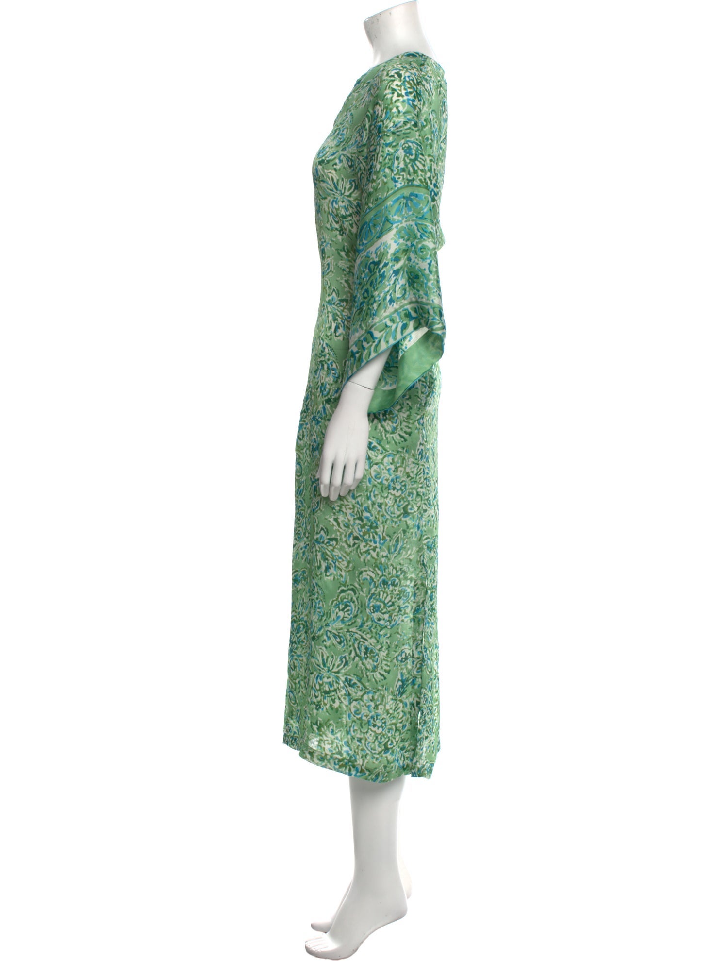 Oscar de la Renta Printed Long Dress