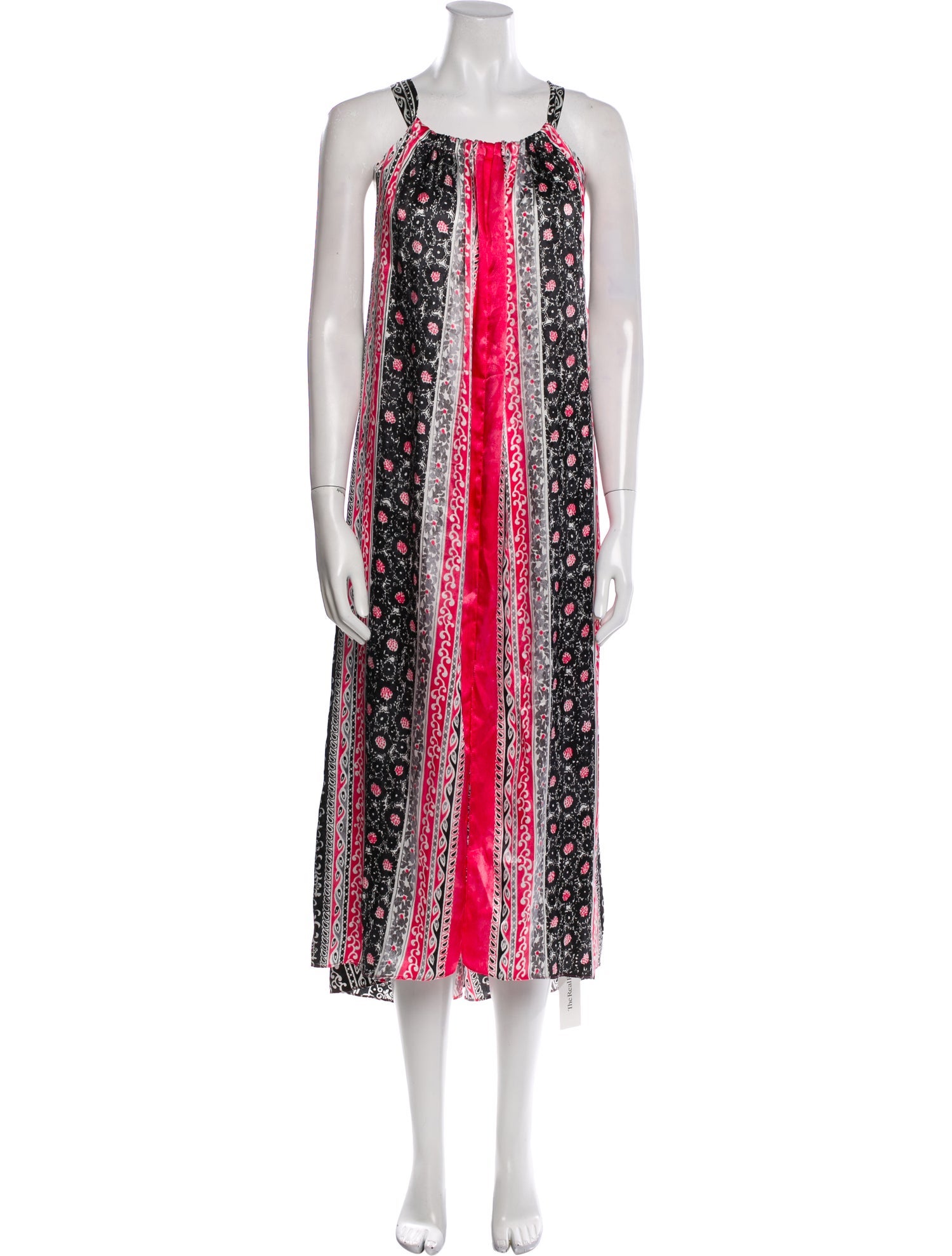 Oscar de la Renta Printed Long Dress